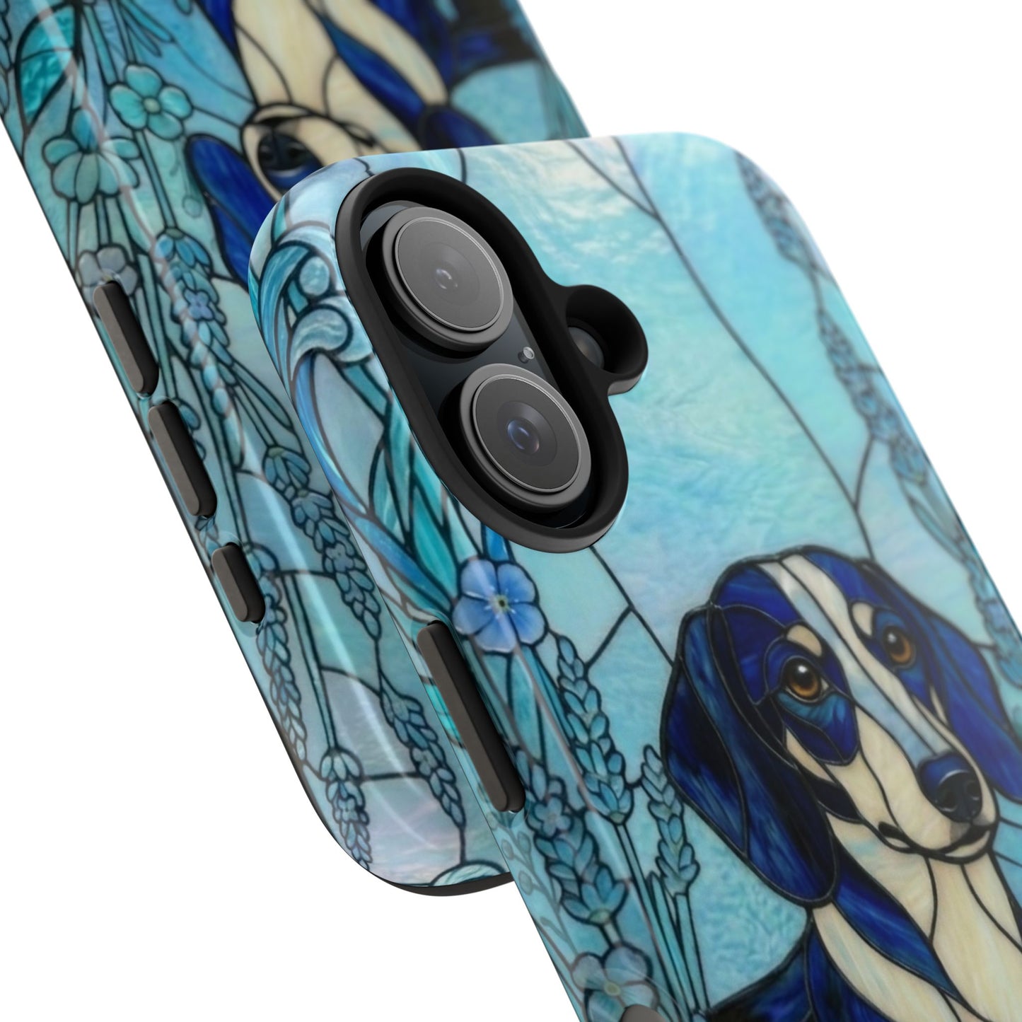 Dachshund Stained Glass Style Tough Case — Ocean Theme