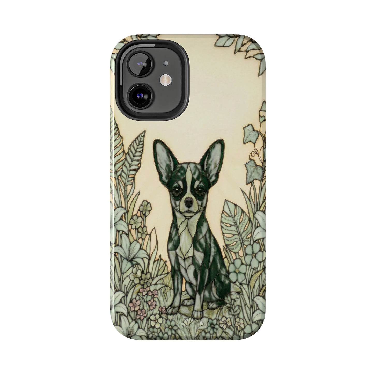 Chihuahua Stained Glass Style Tough Case — Wise & Wild Theme
