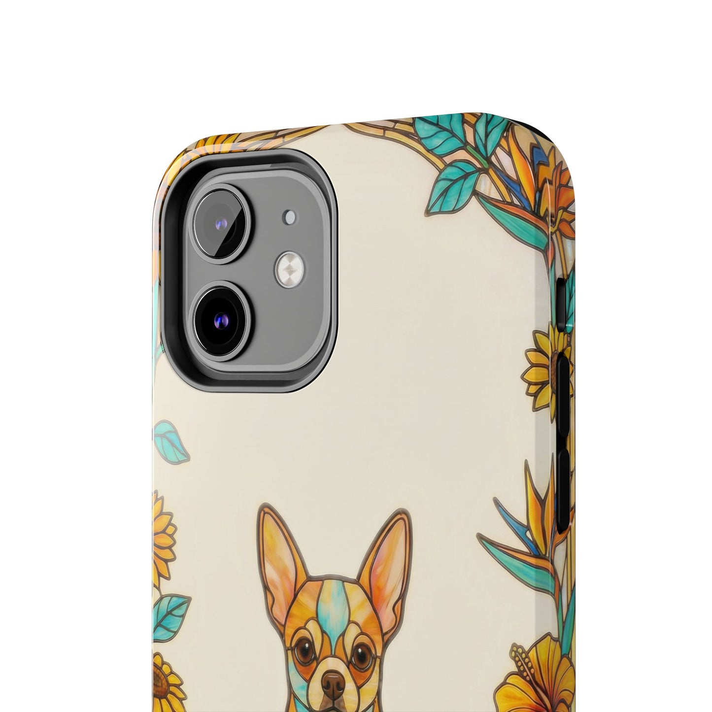 Chihuahua Stained Glass Style Tough Case — Sun & Joy Theme
