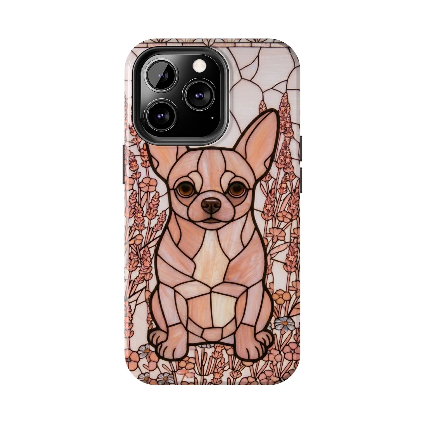 Chihuahua Stained Glass Style Tough Case — Blush & Grace Theme