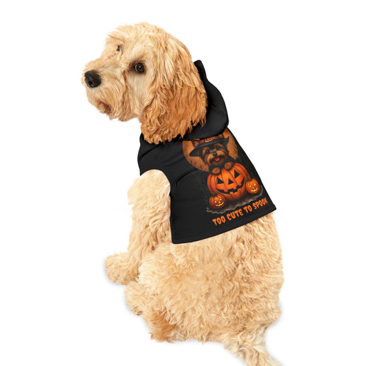Cute Yorkie Black Halloween Dog Hoodie – Too Cute to Spook!