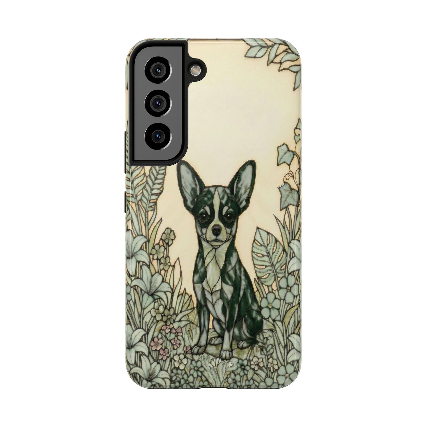 Chihuahua Stained Glass Style Tough Case — Wise & Wild Theme