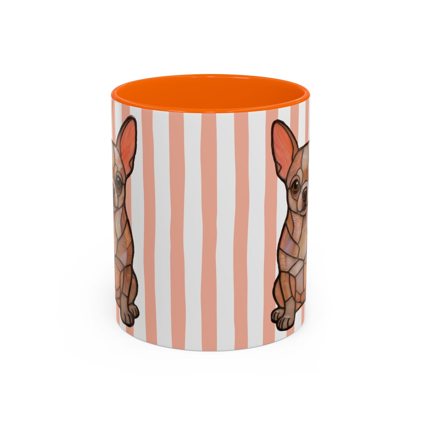 Cute light Orange Striped Chihuahua Ceramic Cup