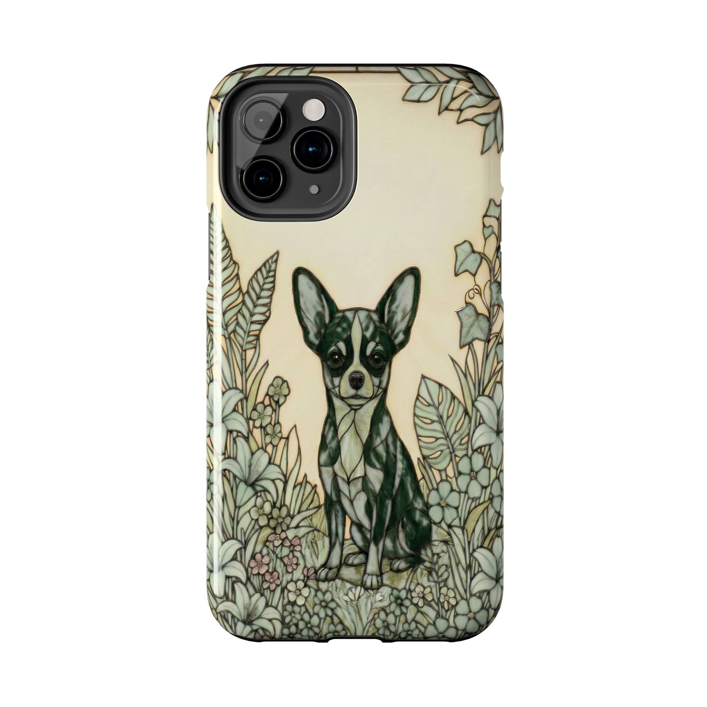 Chihuahua Stained Glass Style Tough Case — Wise & Wild Theme