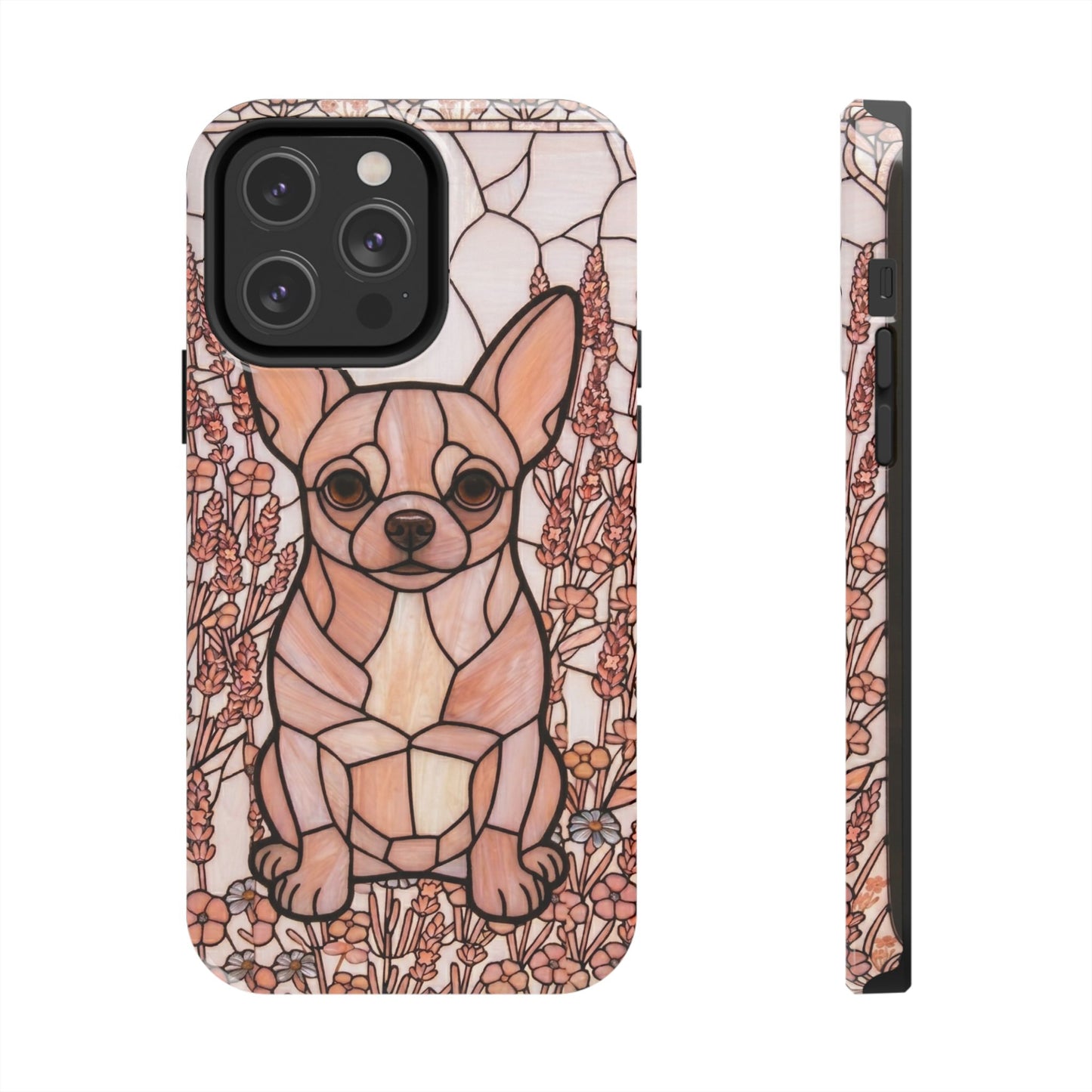 Chihuahua Stained Glass Style Tough Case — Blush & Grace Theme