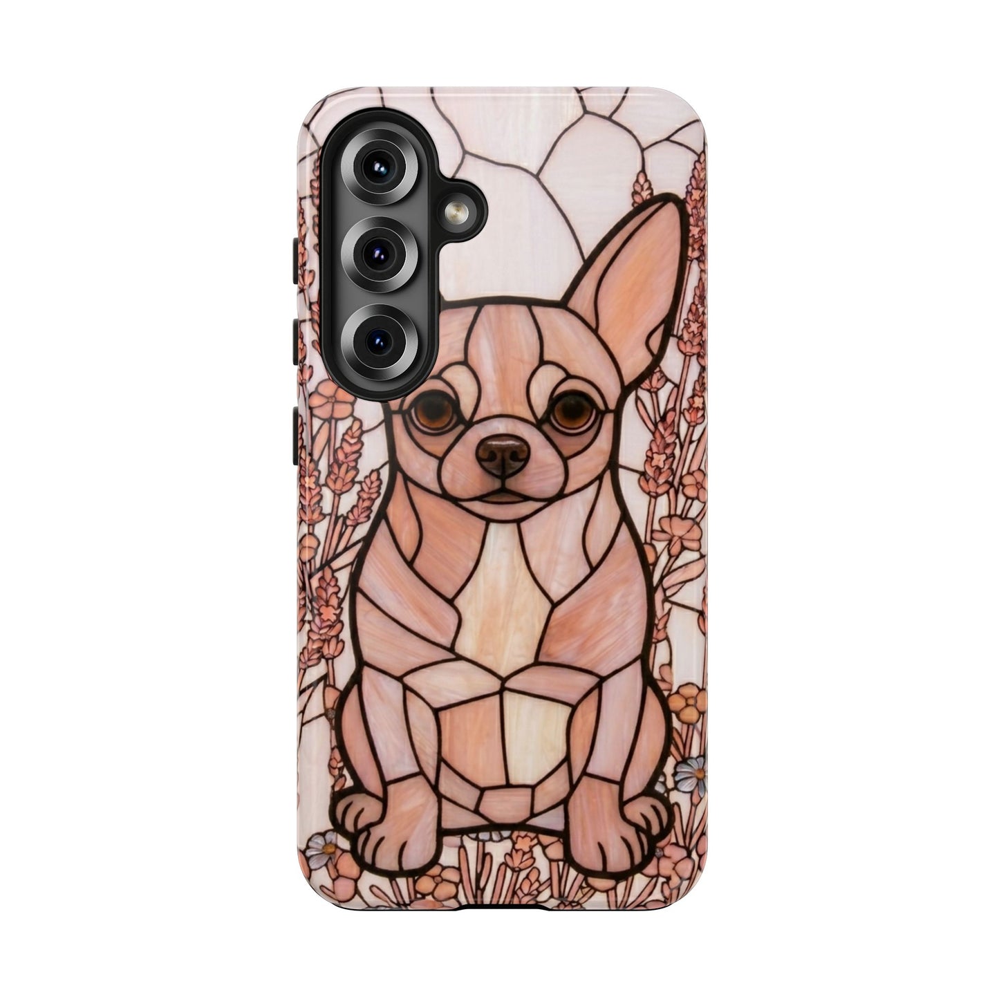 Chihuahua Stained Glass Style Tough Case — Blush & Grace Theme
