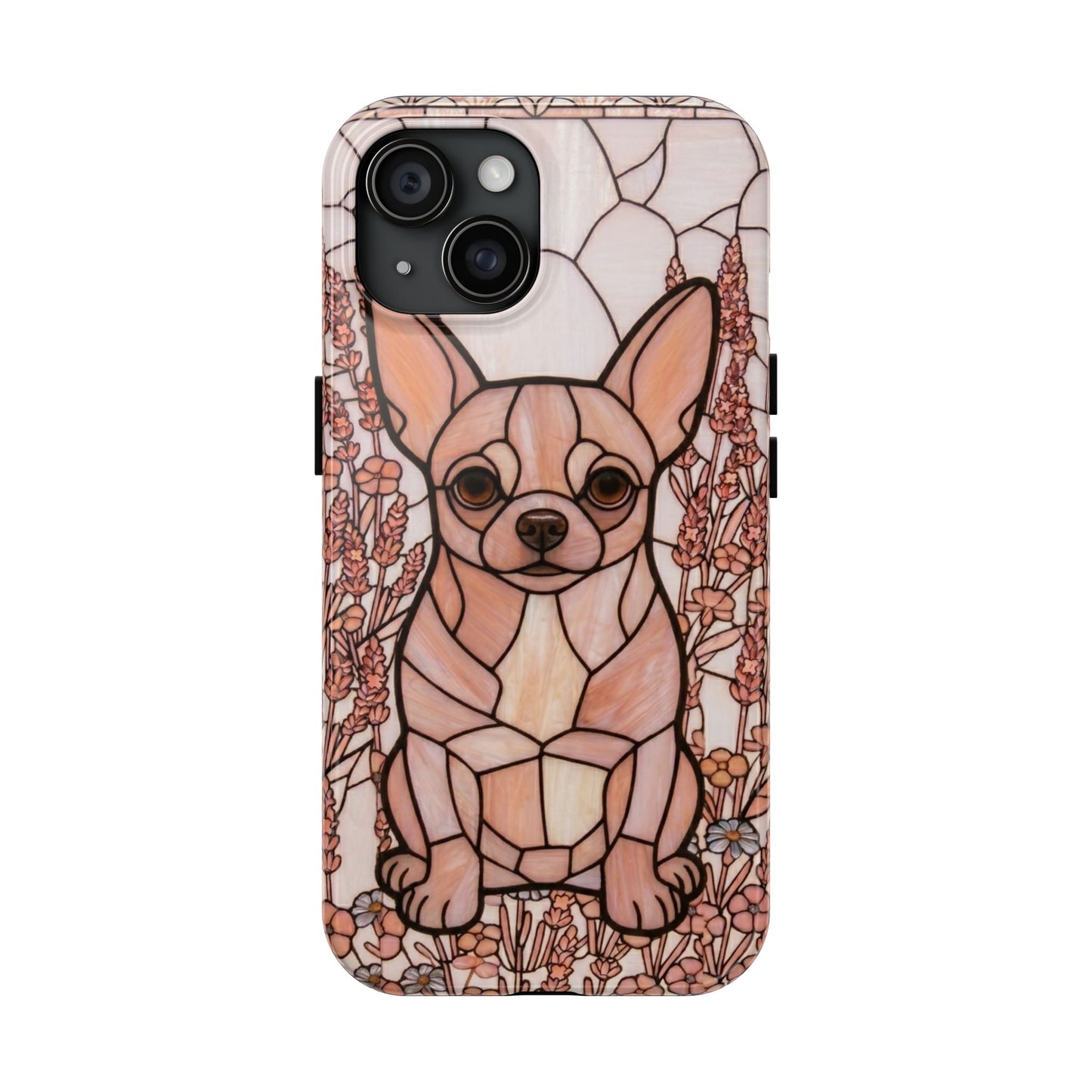 Chihuahua Stained Glass Style Tough Case — Blush & Grace Theme