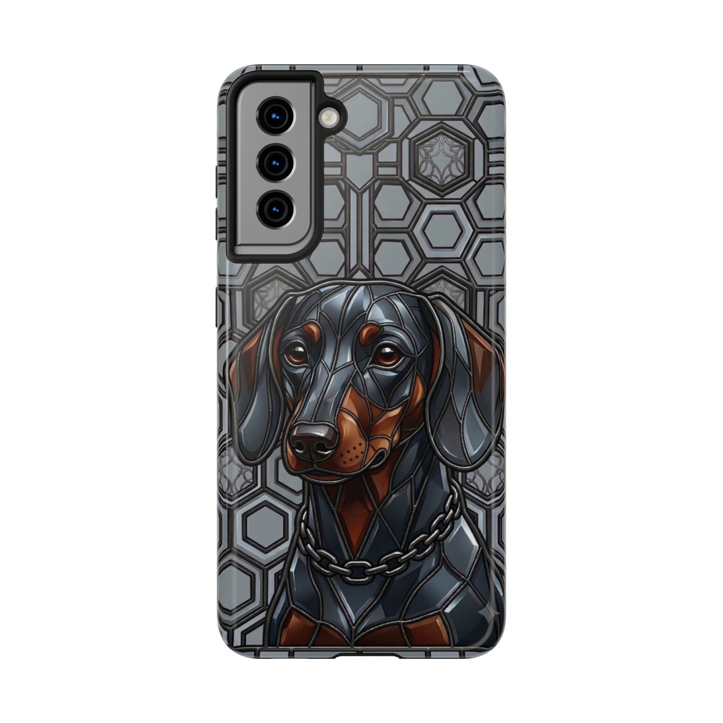 Dachshund Stained Glass Style Tough Case