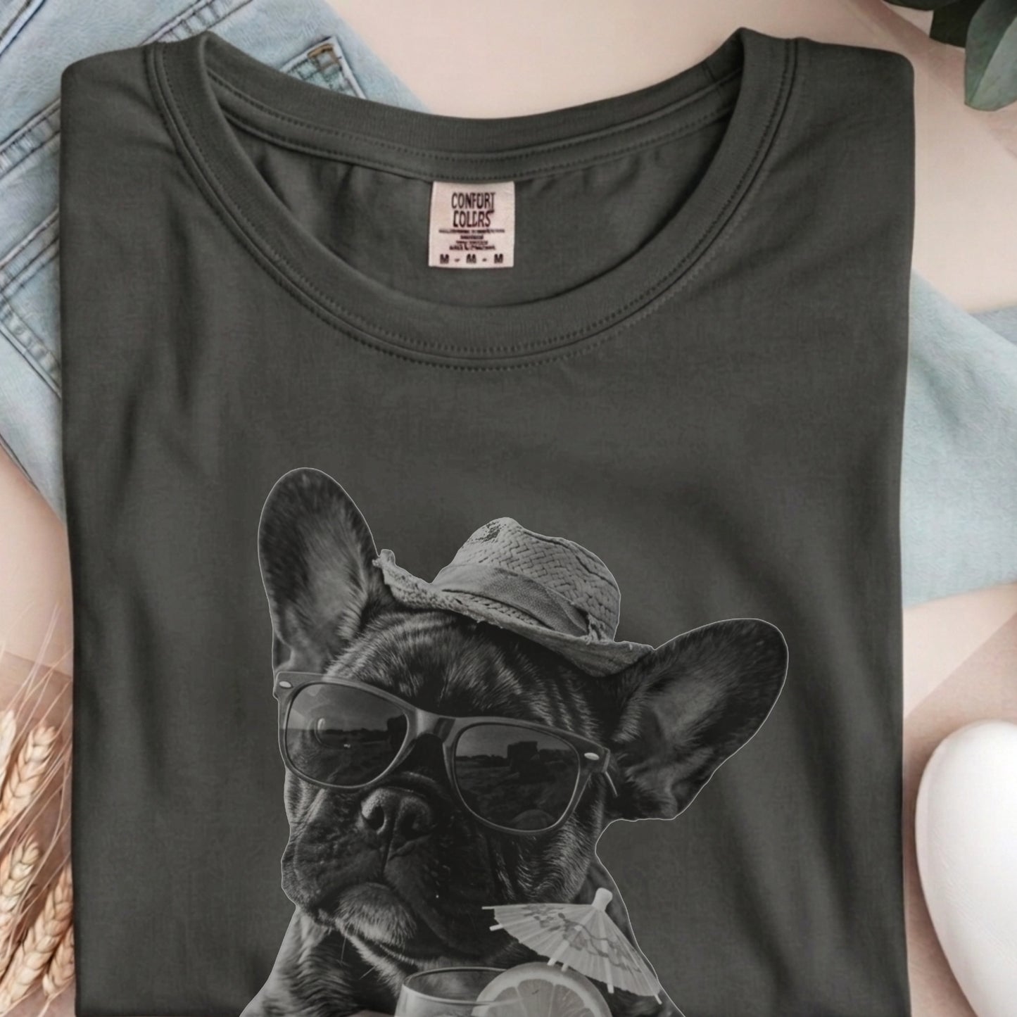 Frenchie  Beach Vibes Premium Tee