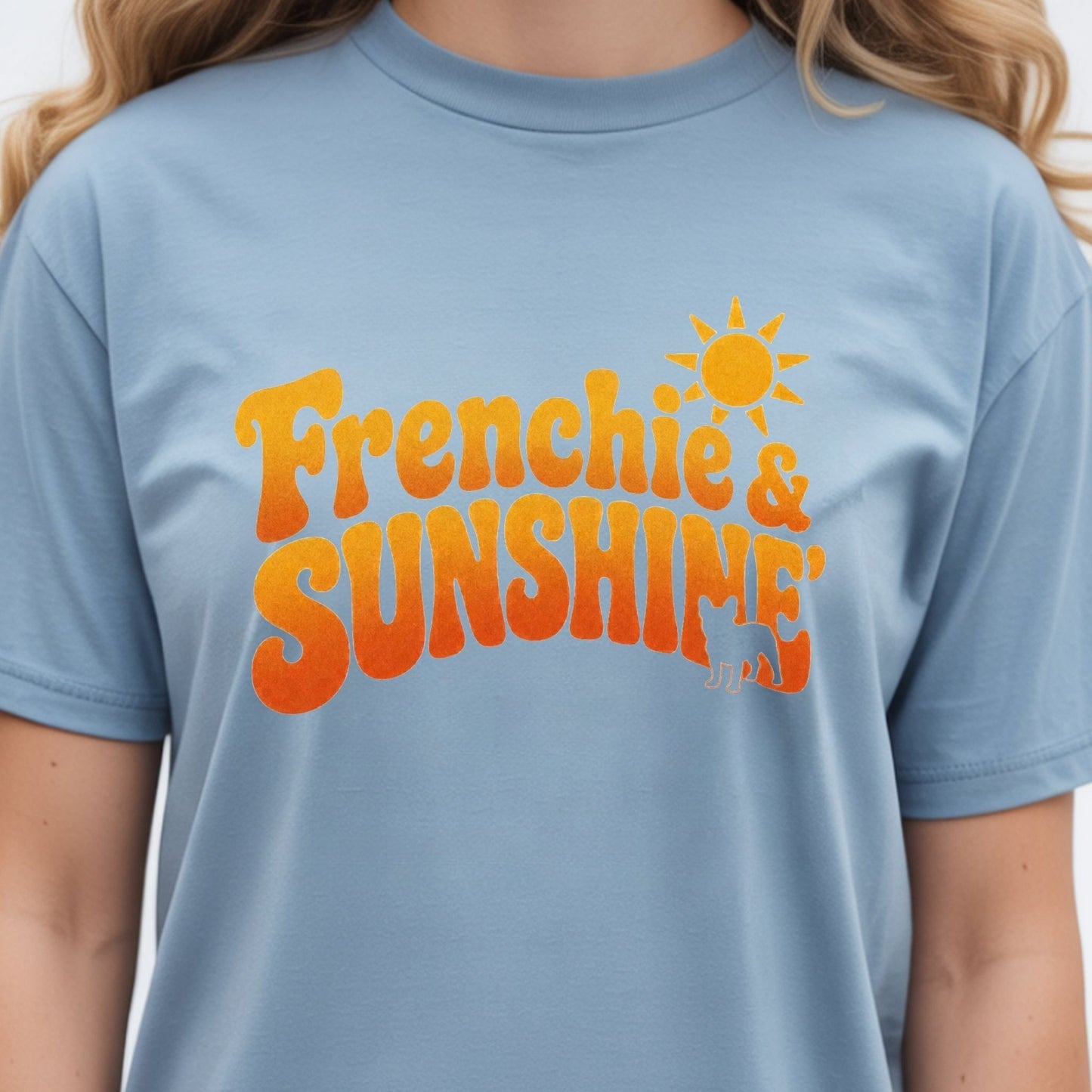 Frenchie Sunshine Retro Premium Tee