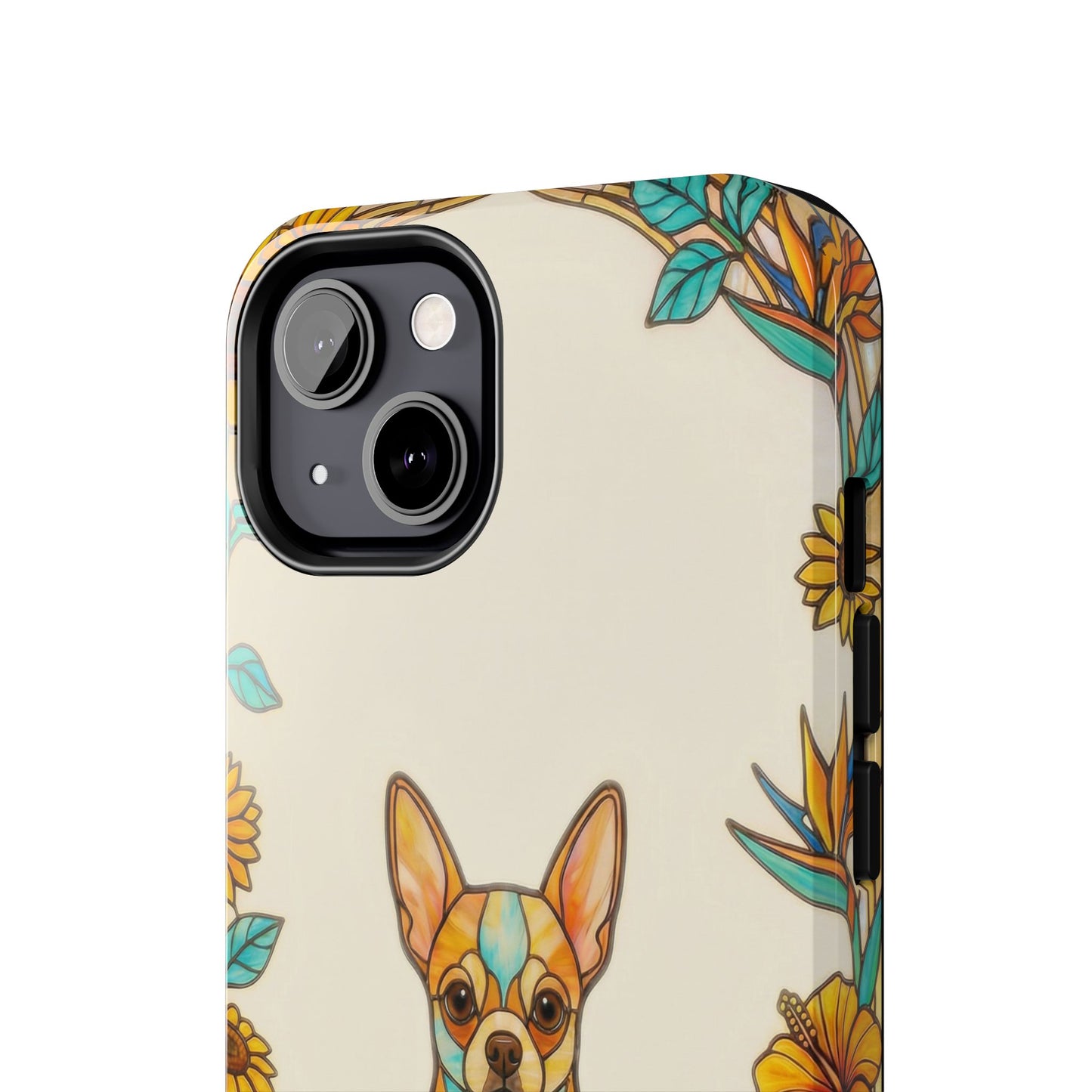 Chihuahua Stained Glass Style Tough Case — Sun & Joy Theme