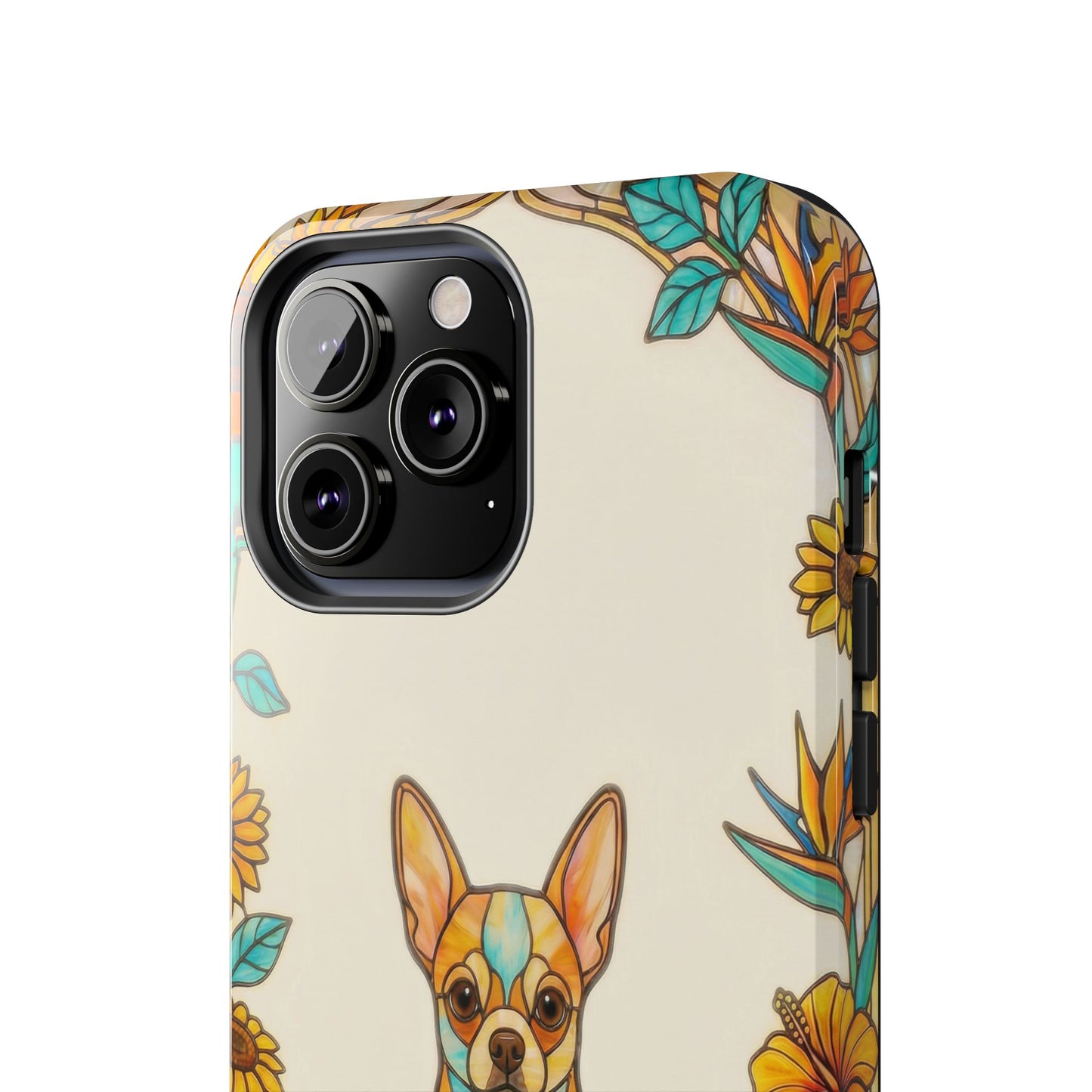 Chihuahua Stained Glass Style Tough Case — Sun & Joy Theme