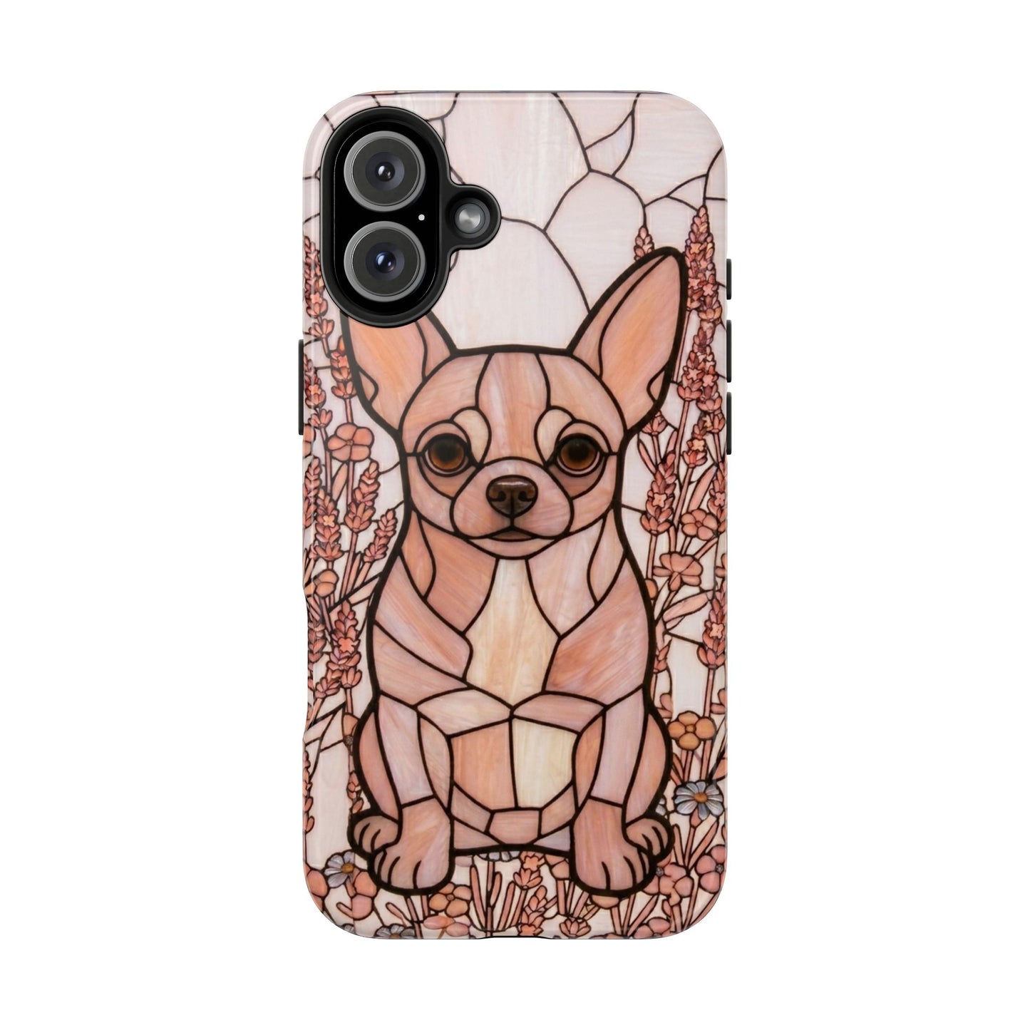 Chihuahua Stained Glass Style Tough Case — Blush & Grace Theme