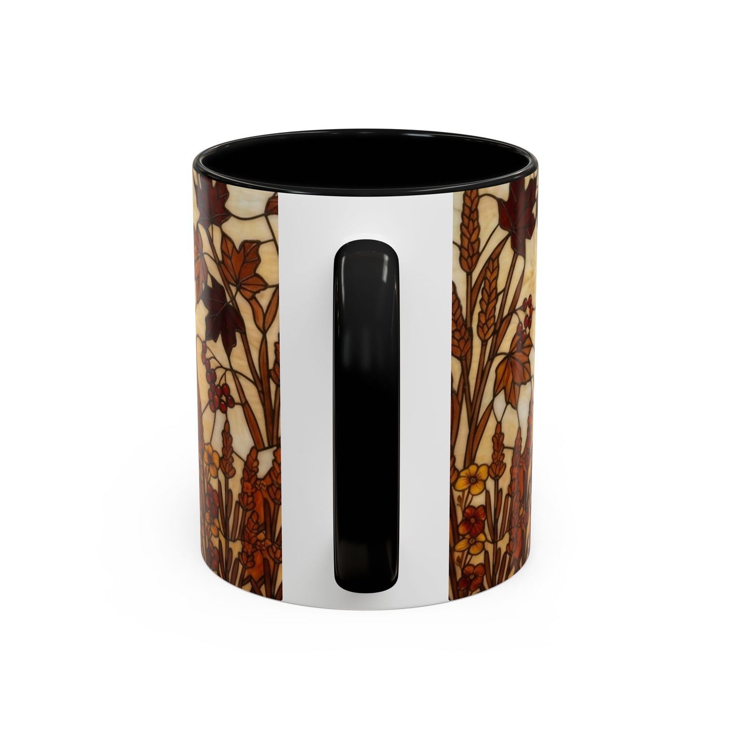 Stained Glass French Bulldog Coffee Mug — Autmn Warmth Theme
