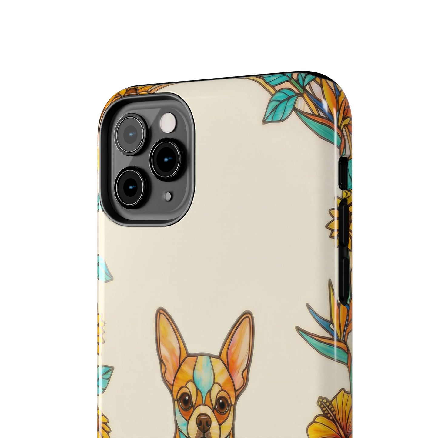 Chihuahua Stained Glass Style Tough Case — Sun & Joy Theme