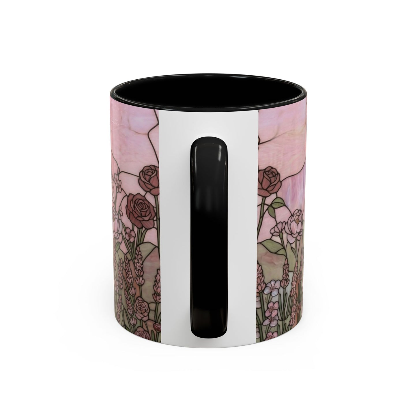 Stained Glass French Bulldog Coffee Mug — Rose Garden Theme
