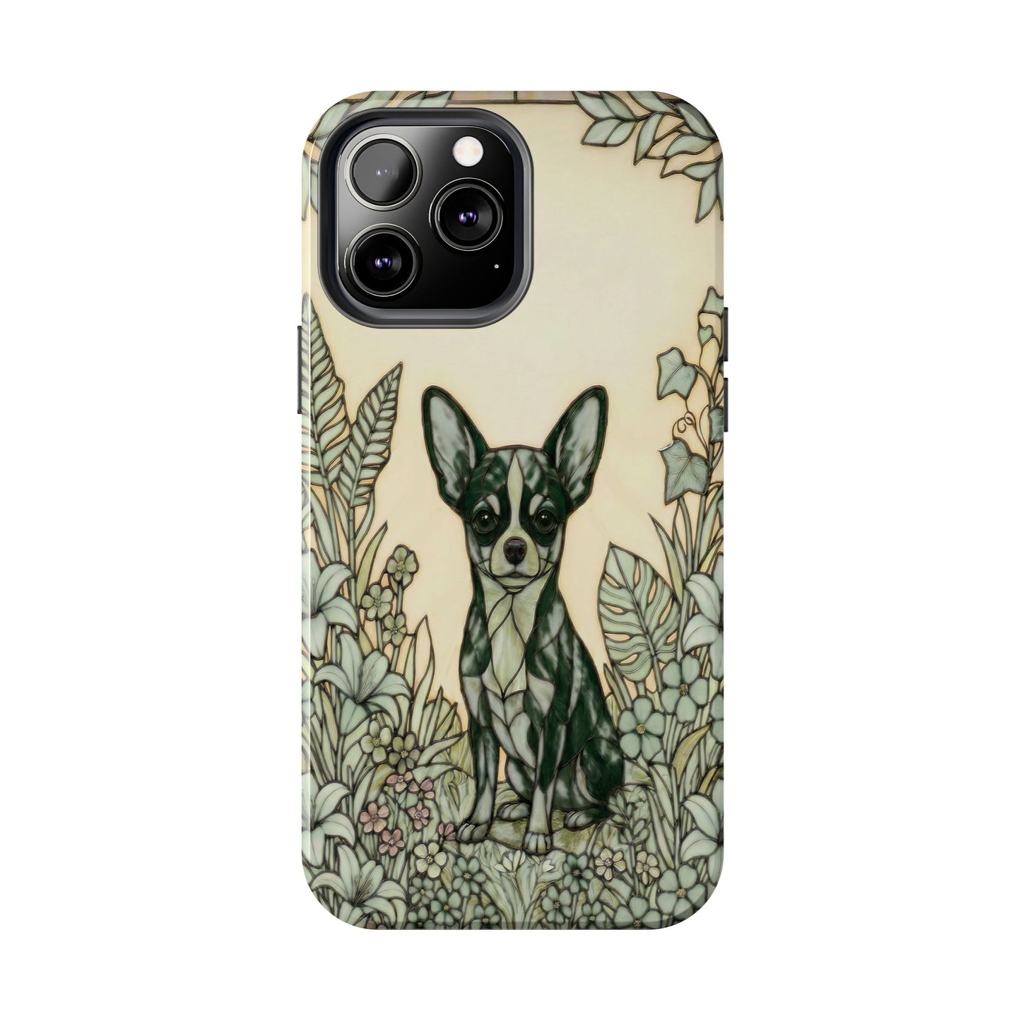 Chihuahua Stained Glass Style Tough Case — Wise & Wild Theme