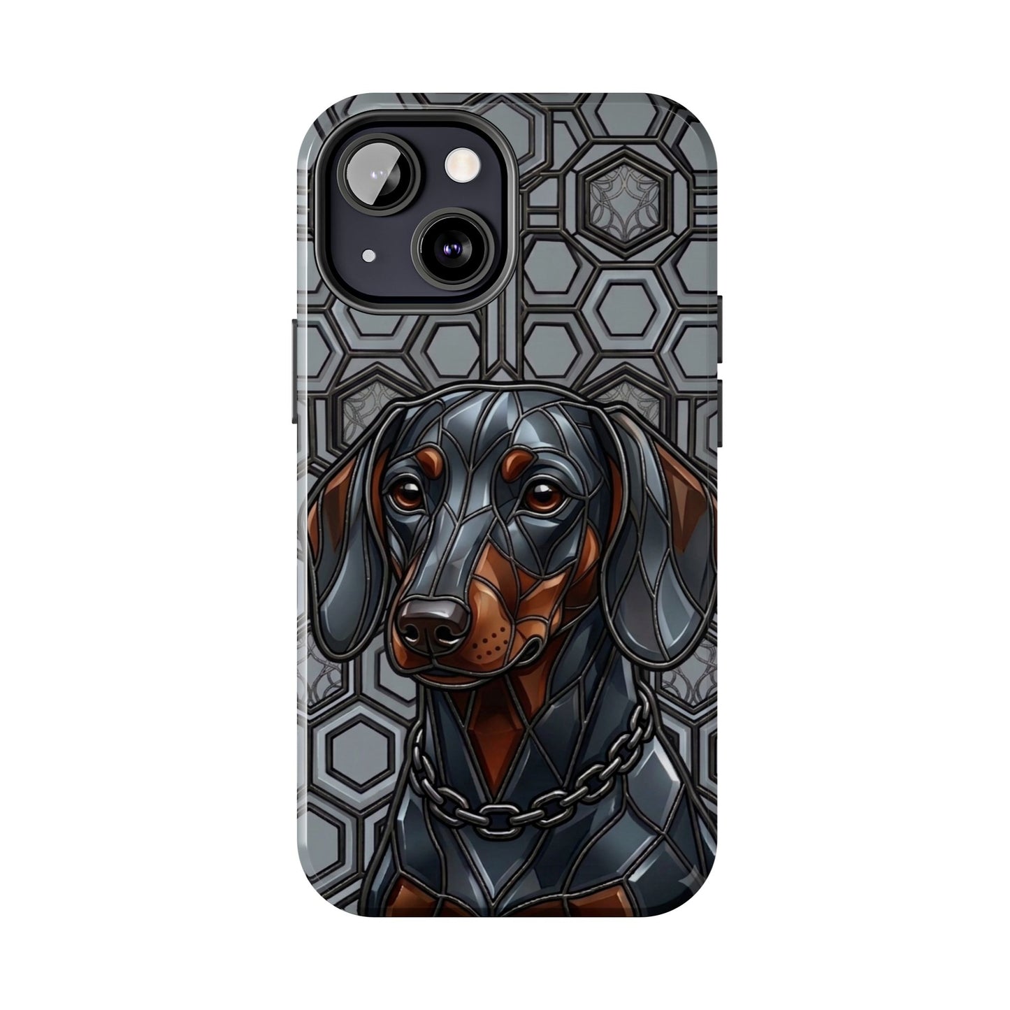 Dachshund Stained Glass Style Tough Case