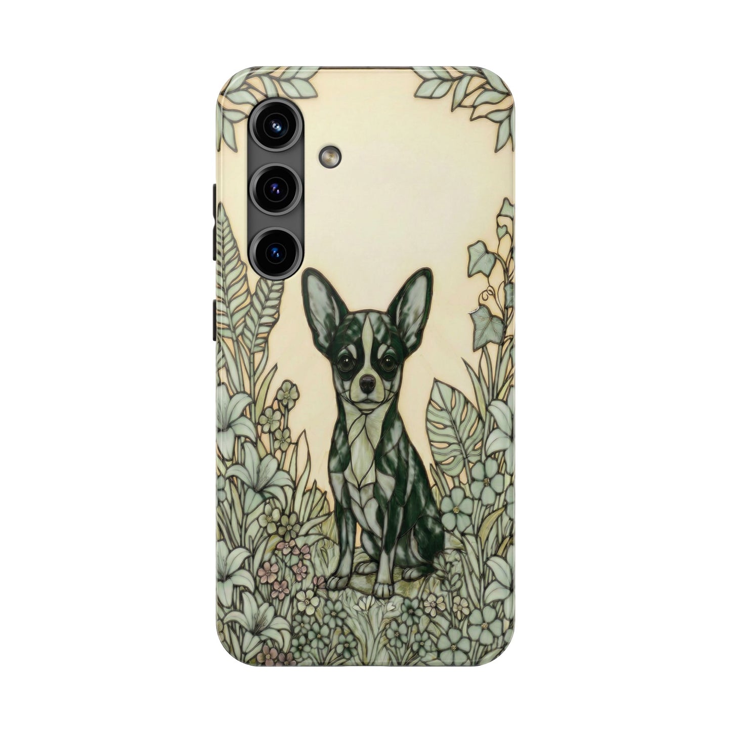 Chihuahua Stained Glass Style Tough Case — Wise & Wild Theme