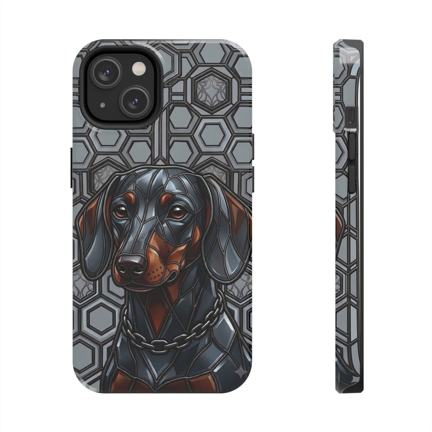 Dachshund Stained Glass Style Tough Case