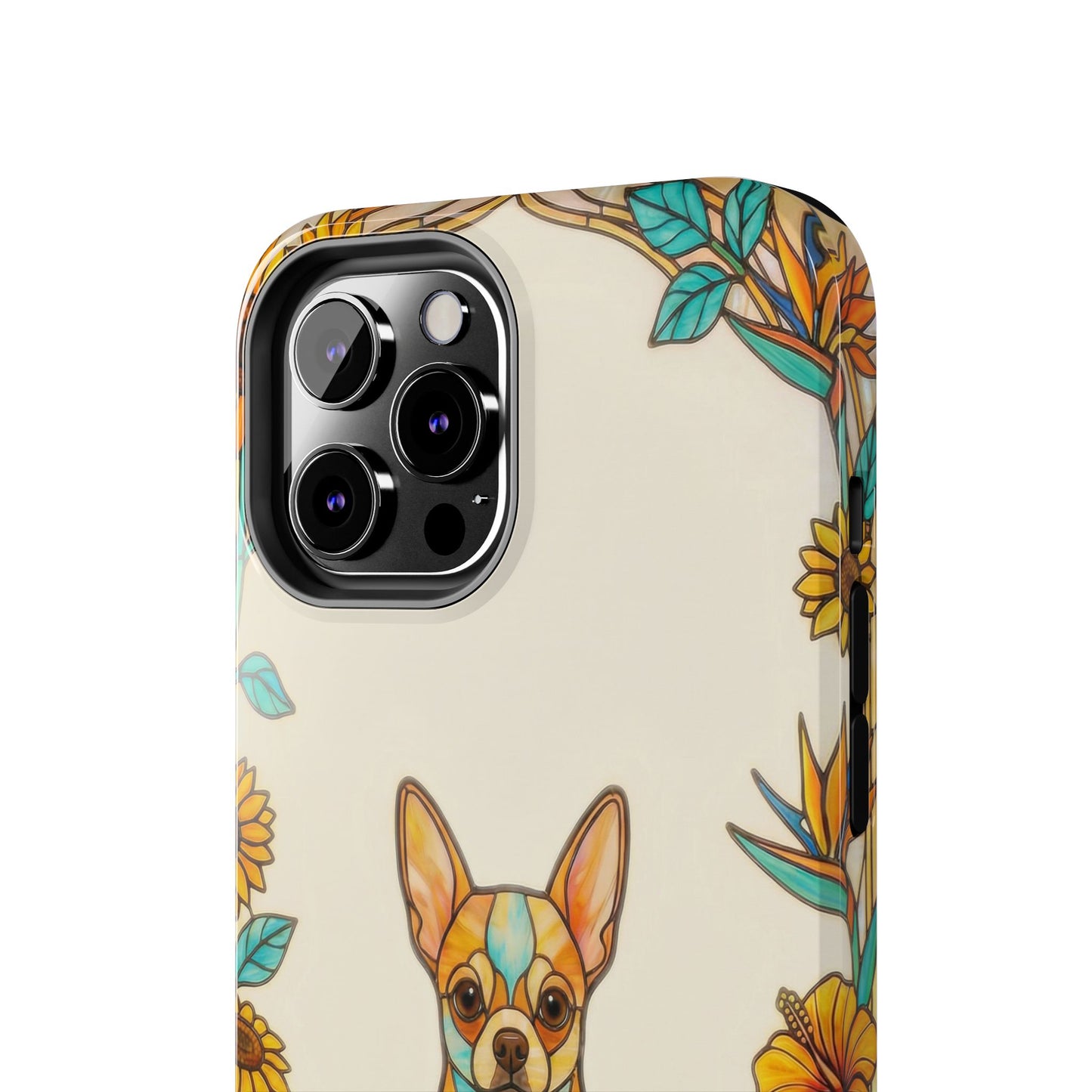 Chihuahua Stained Glass Style Tough Case — Sun & Joy Theme