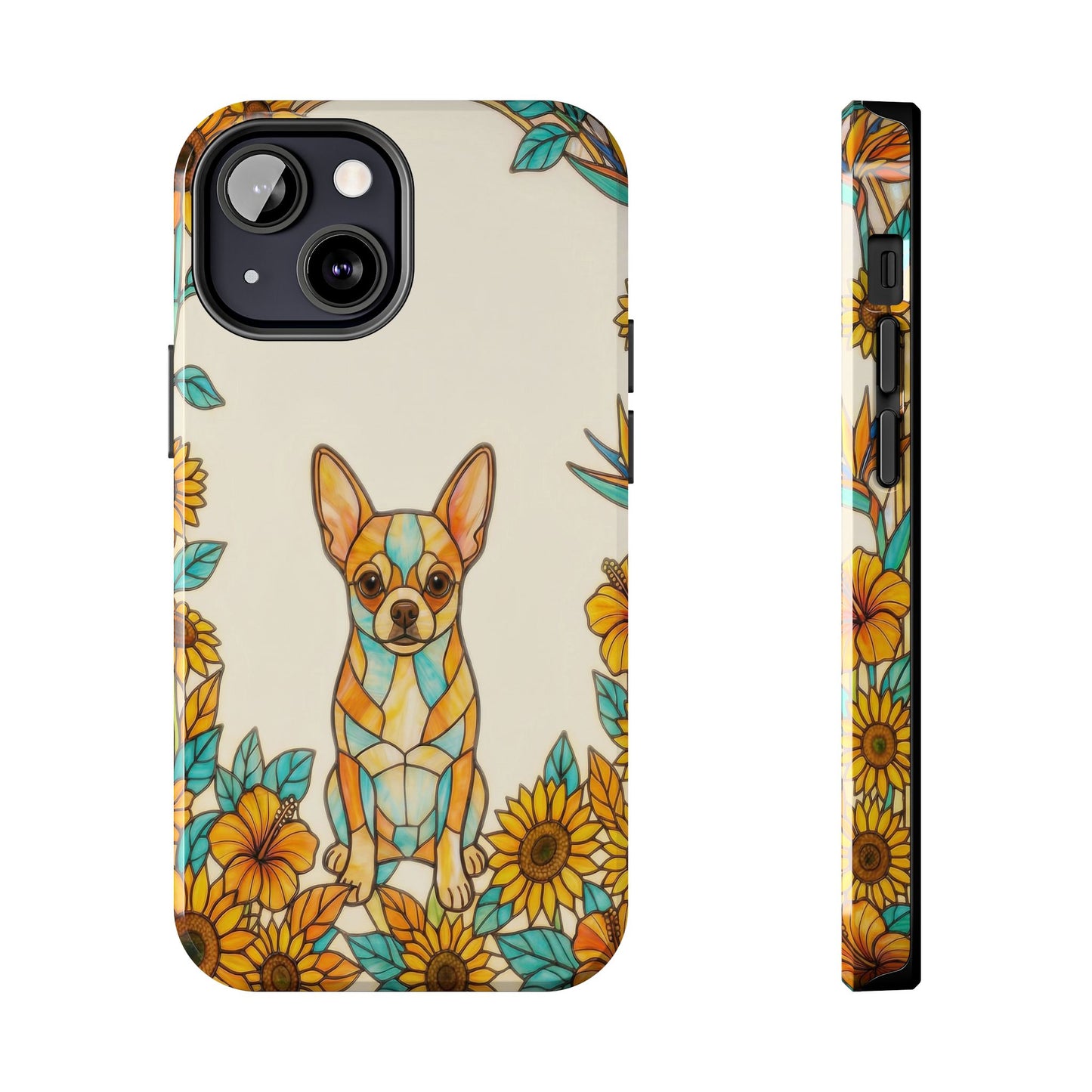 Chihuahua Stained Glass Style Tough Case — Sun & Joy Theme