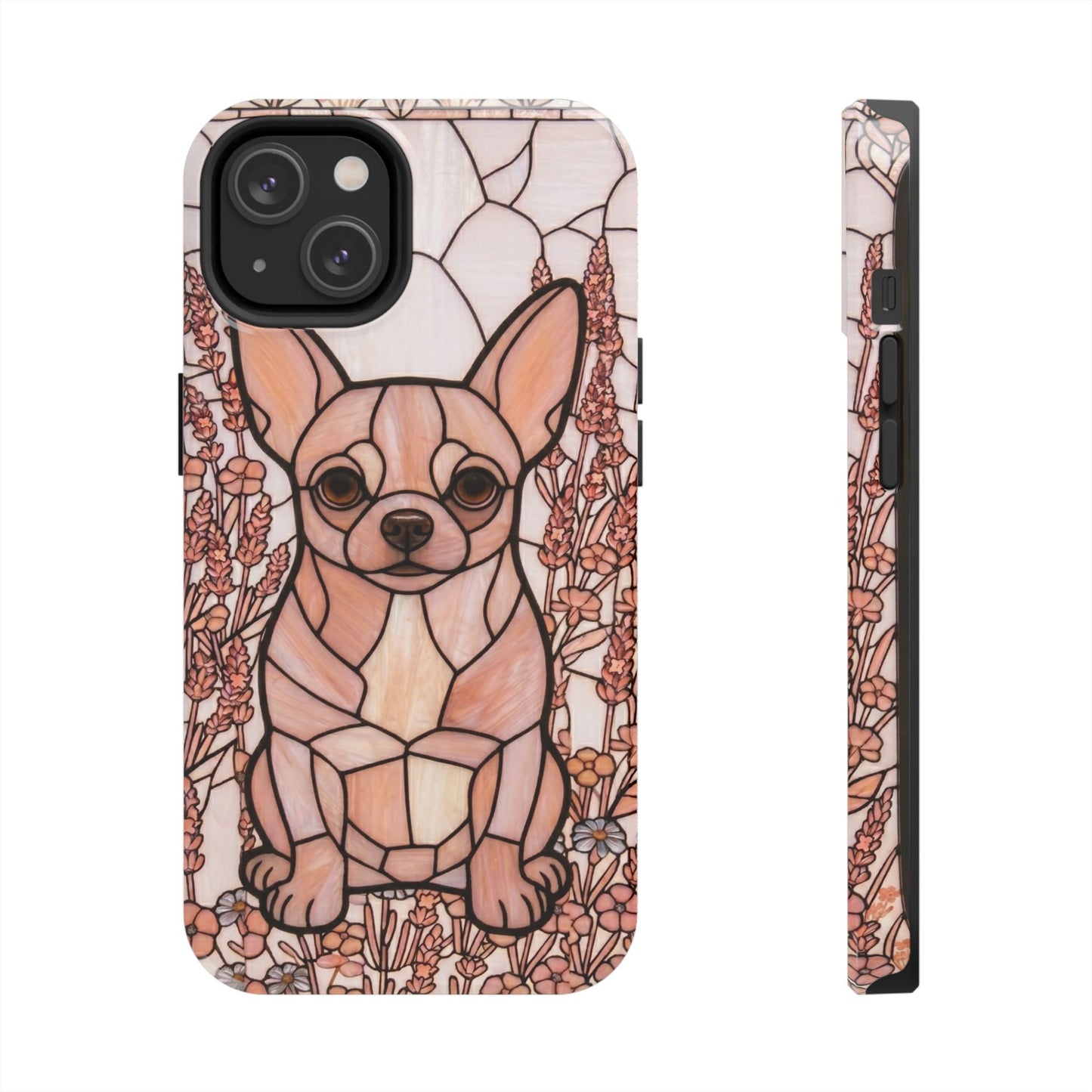 Chihuahua Stained Glass Style Tough Case — Blush & Grace Theme