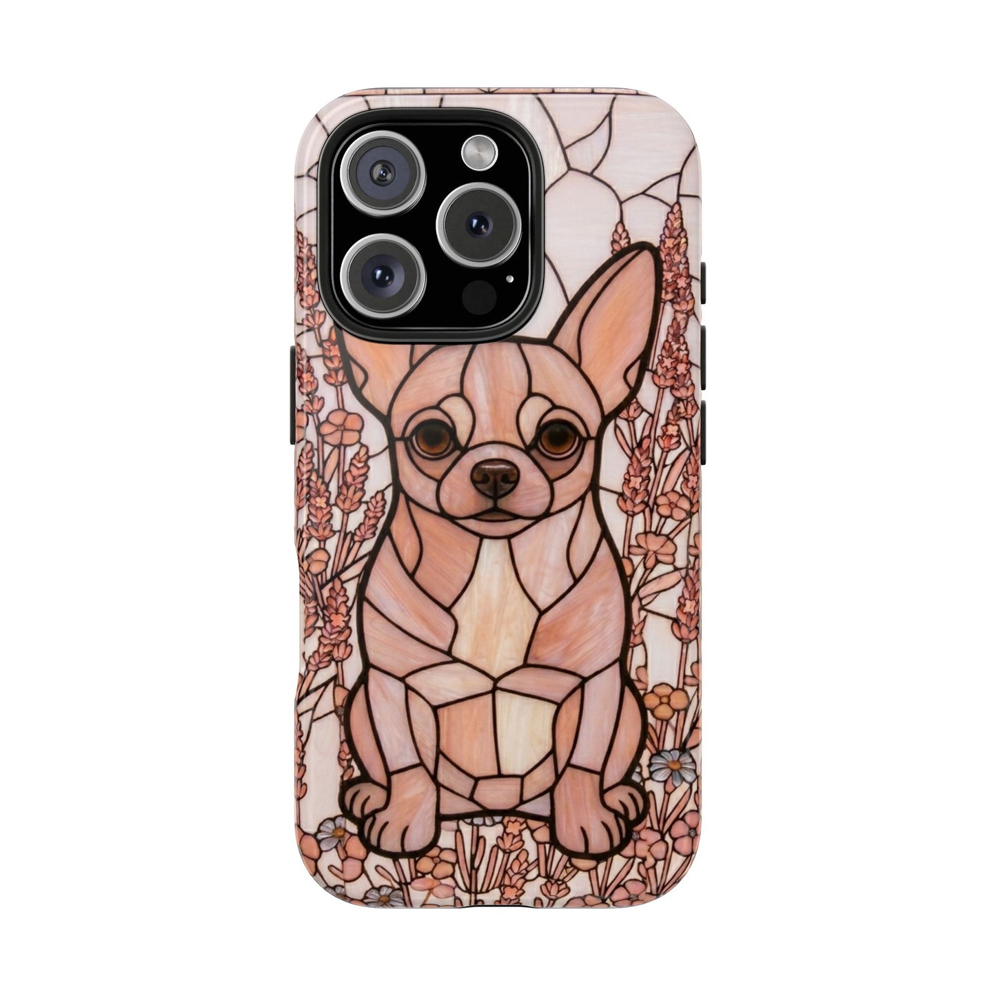 Chihuahua Stained Glass Style Tough Case — Blush & Grace Theme