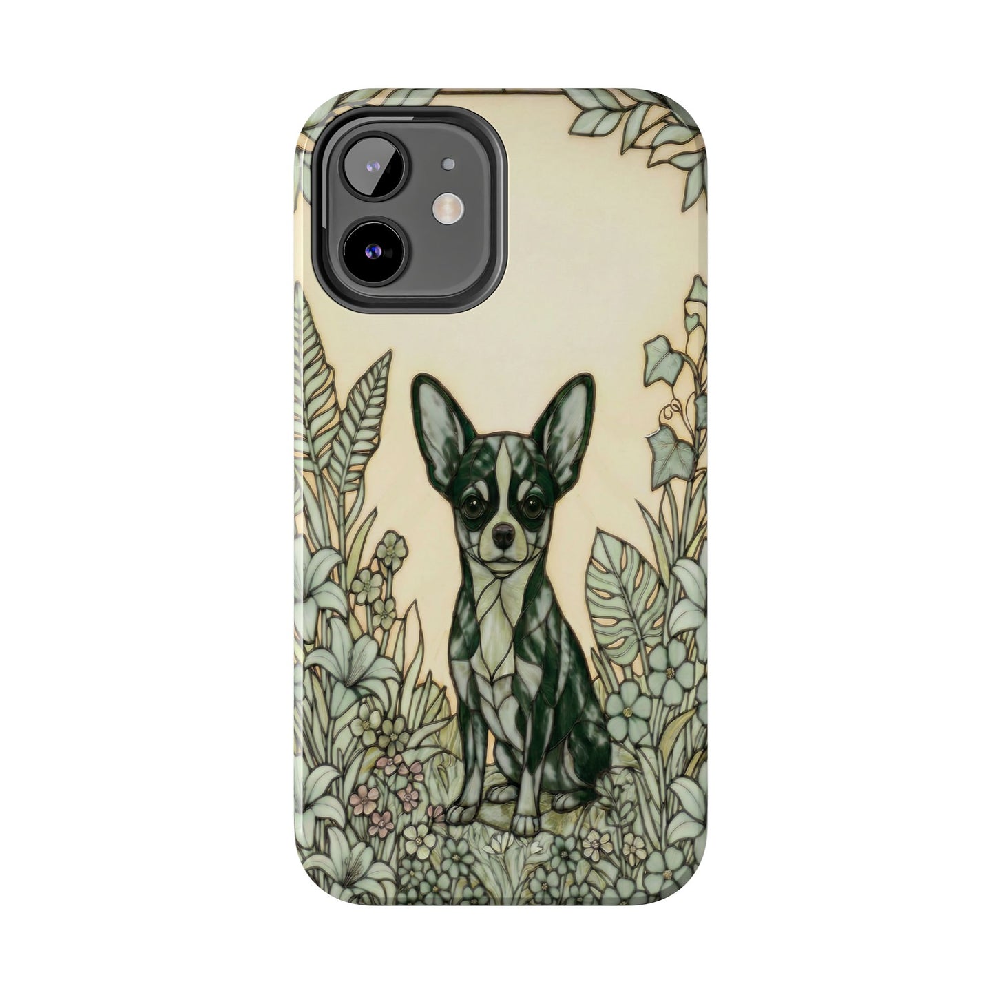 Chihuahua Stained Glass Style Tough Case — Wise & Wild Theme
