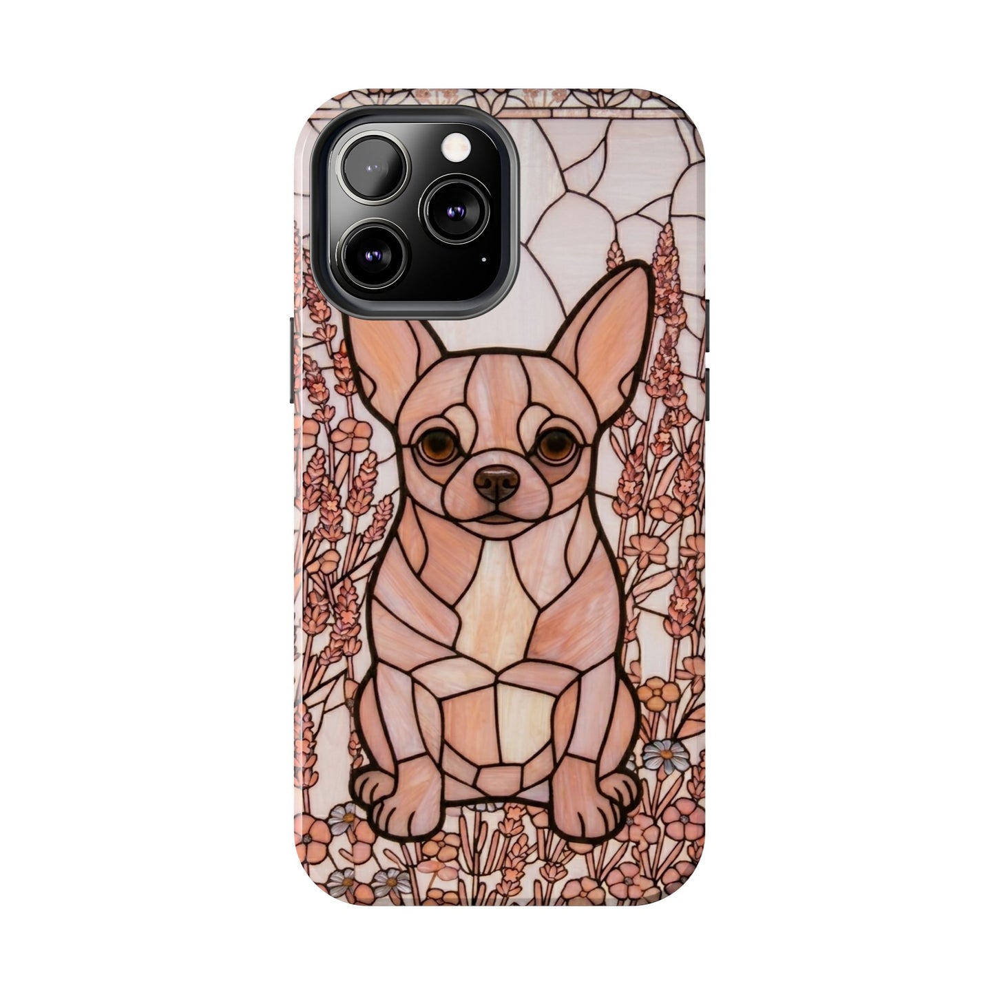 Chihuahua Stained Glass Style Tough Case — Blush & Grace Theme