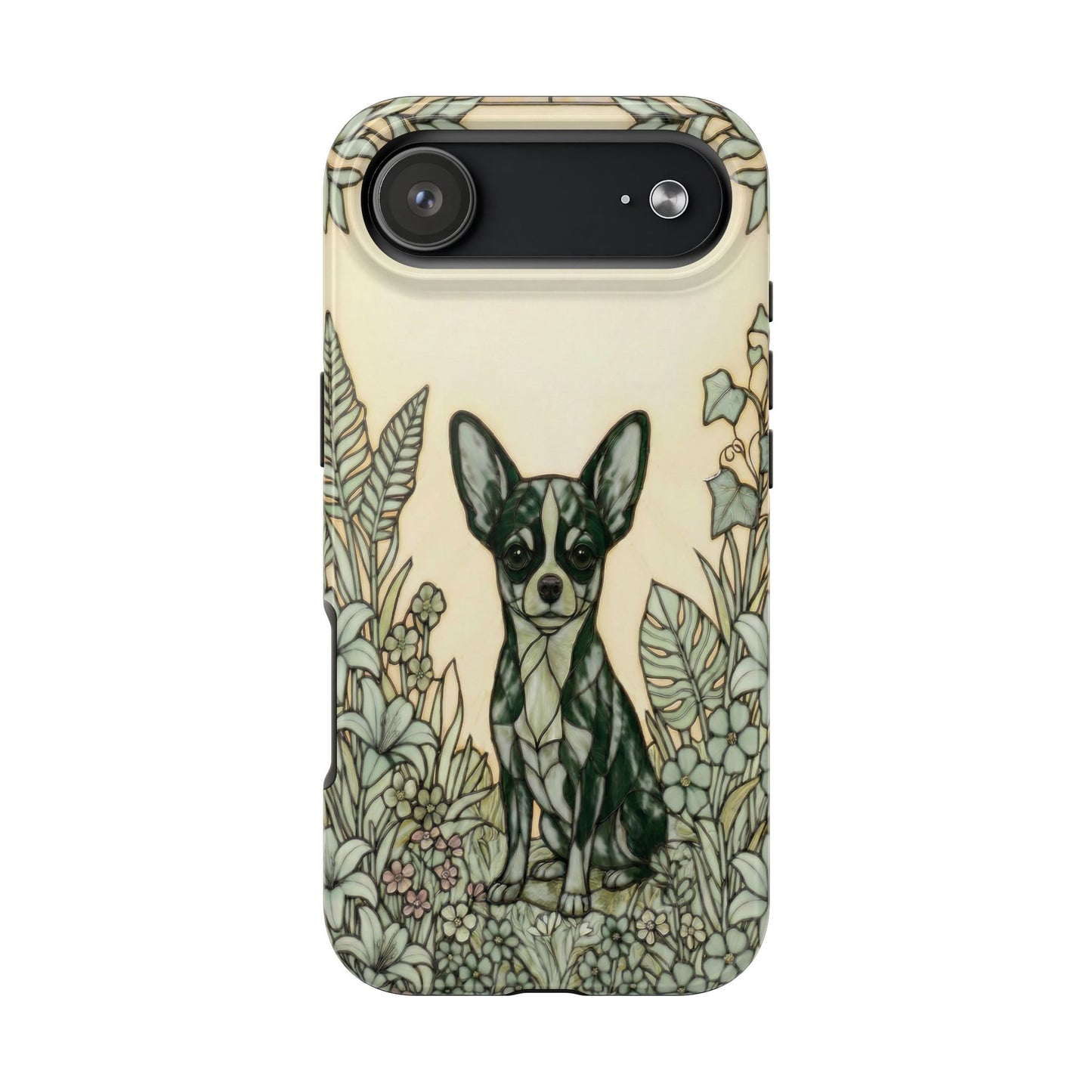 Chihuahua Stained Glass Style Tough Case — Wise & Wild Theme