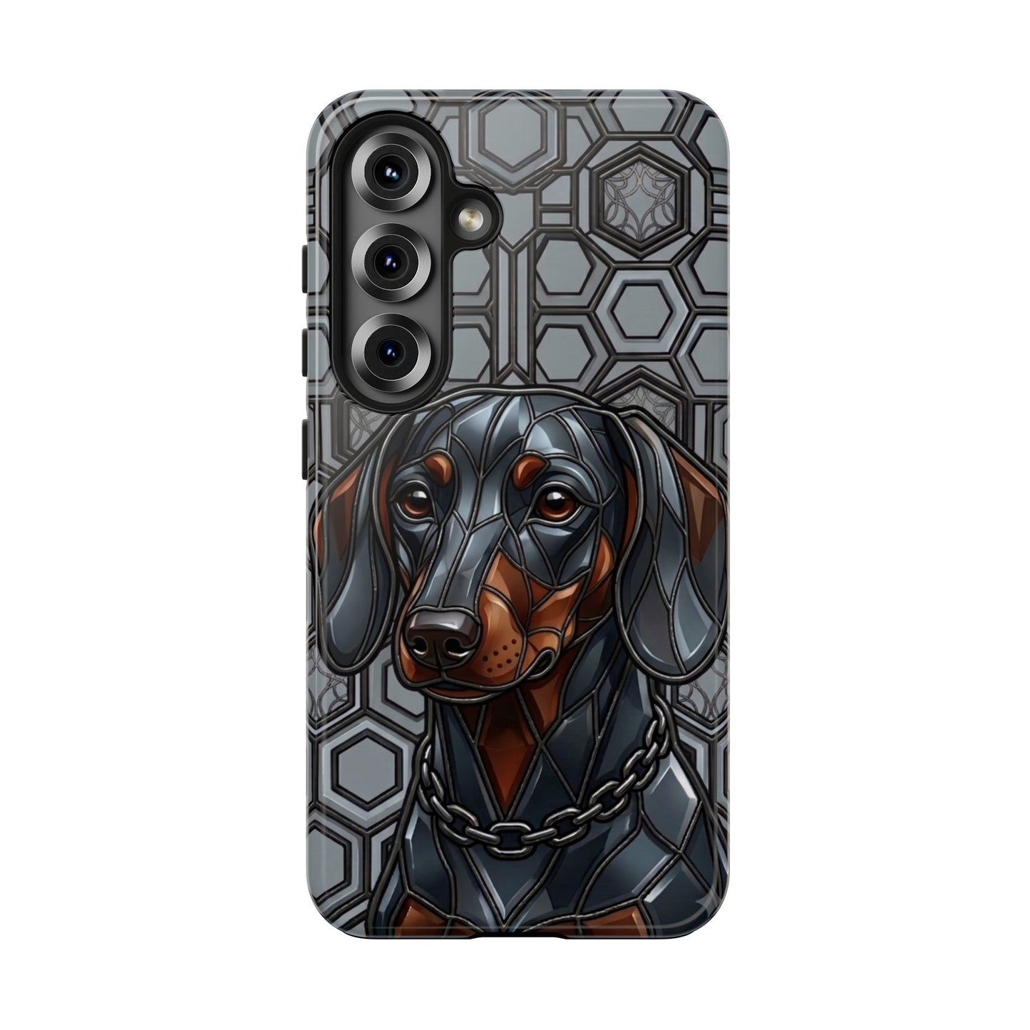 Dachshund Stained Glass Style Tough Case