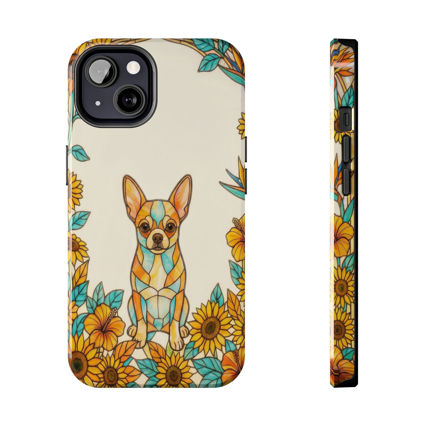 Chihuahua Stained Glass Style Tough Case — Sun & Joy Theme