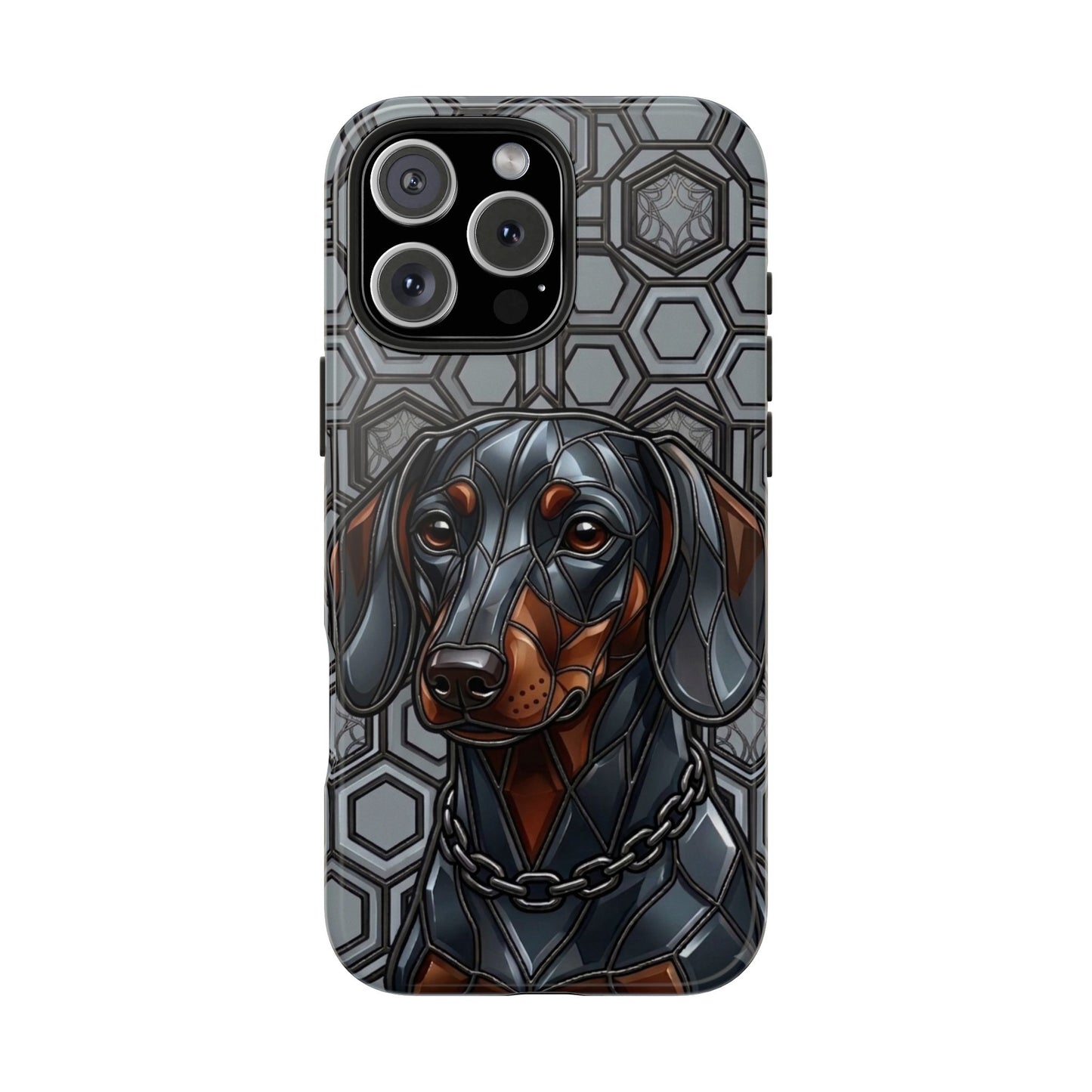 Dachshund Stained Glass Style Tough Case