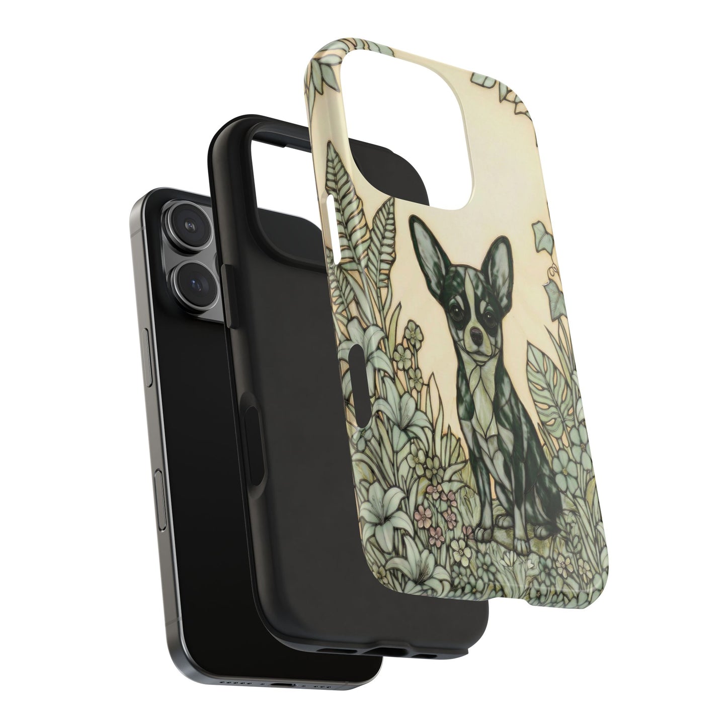 Chihuahua Stained Glass Style Tough Case — Wise & Wild Theme
