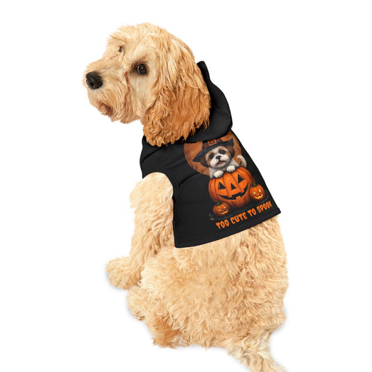 Cute Shi Tzu Black Halloween Dog Hoodie – Too Cute to Spook!