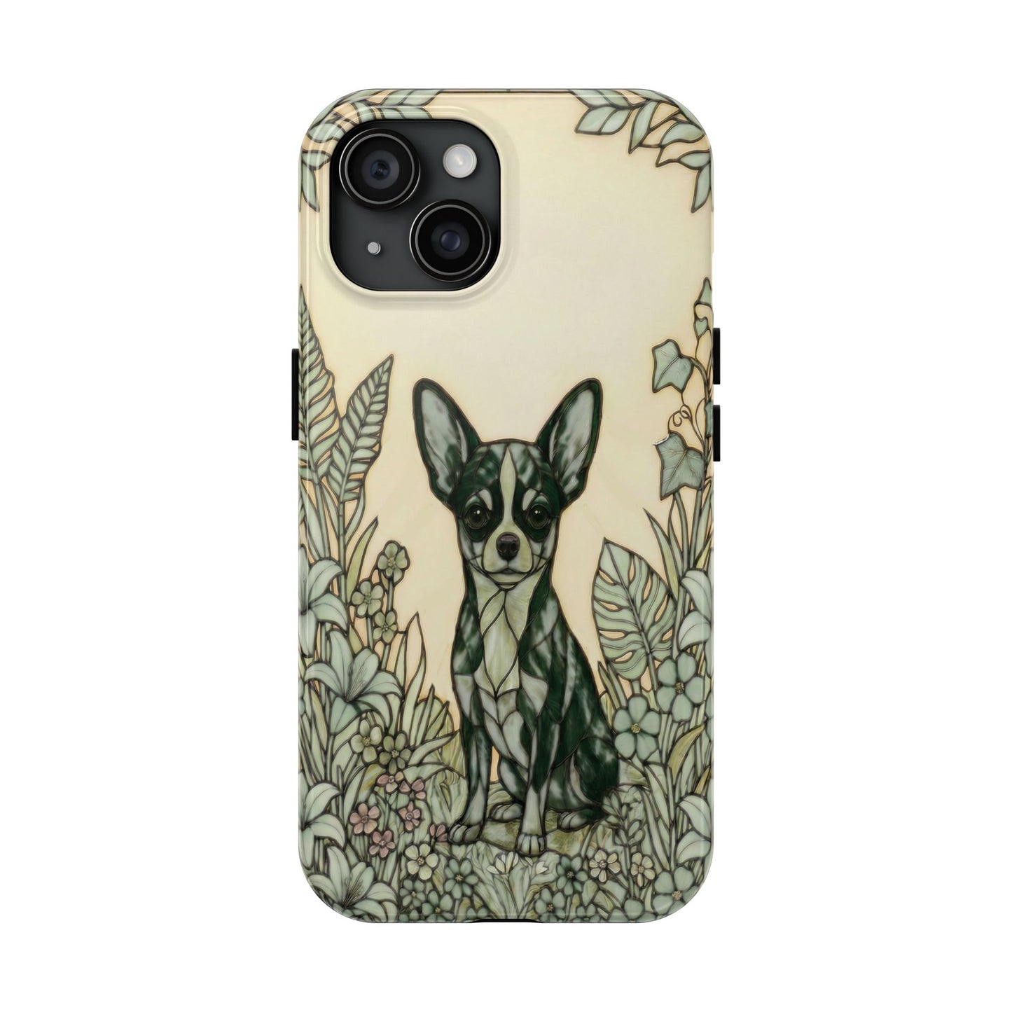 Chihuahua Stained Glass Style Tough Case — Wise & Wild Theme