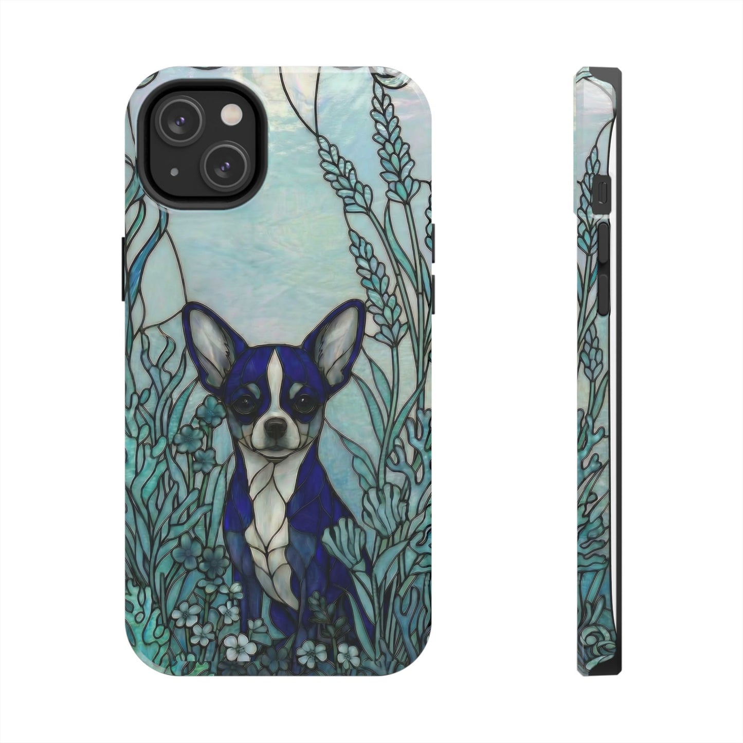 Chihuahua Stained Glass Style Tough Case — Alert & True Theme