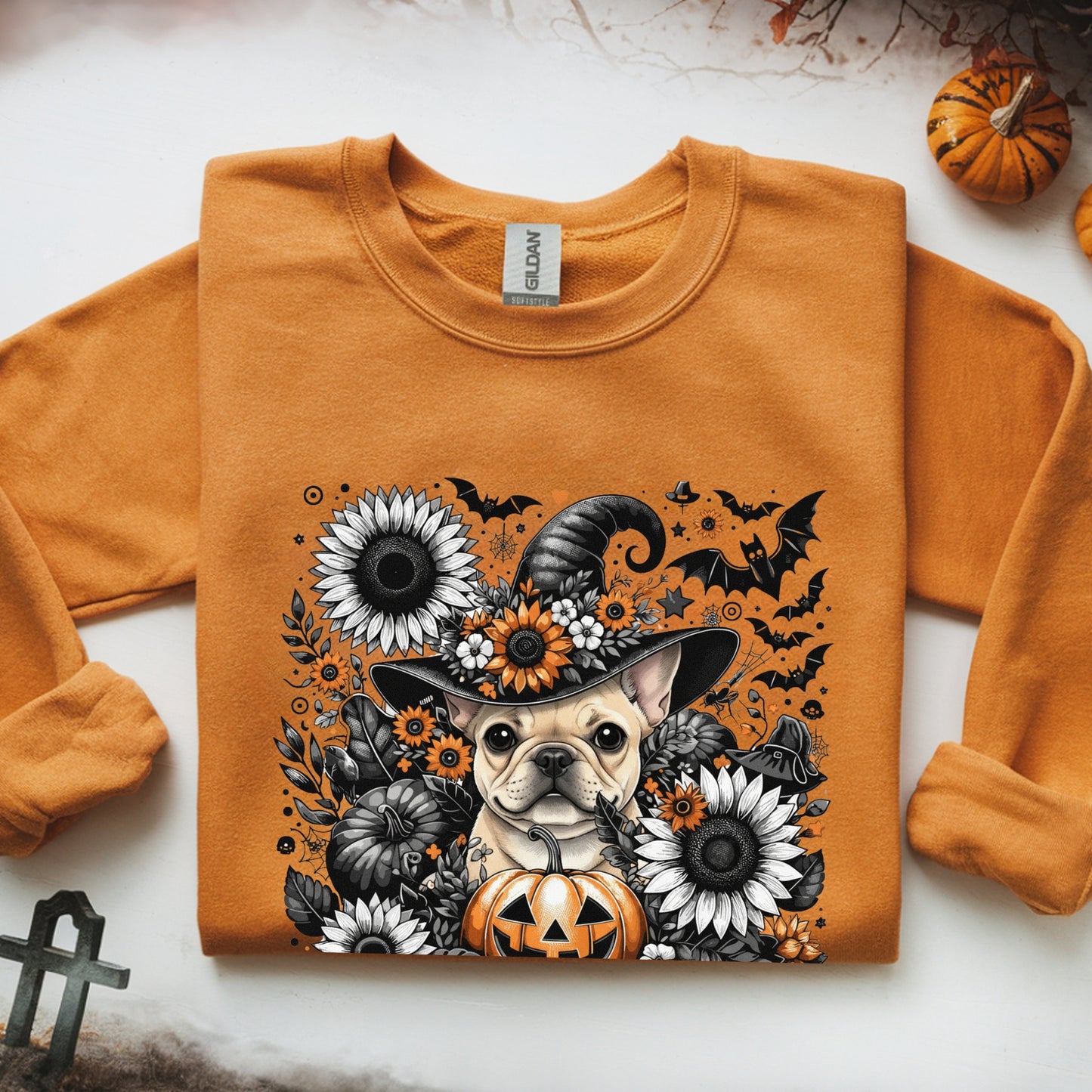 Cute to Spook – Halloween Frenchie Unisex Premium Sweatshirt