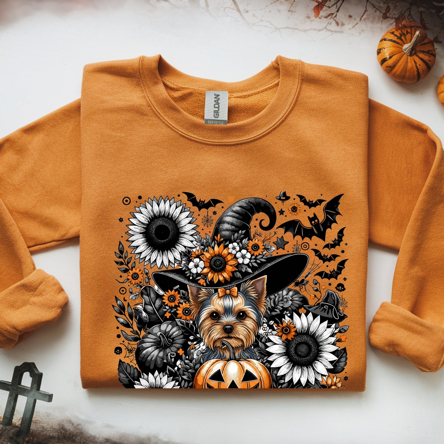 Copy of Cute to Spook – Halloween Yorkie Unisex Premium Sweatshirt