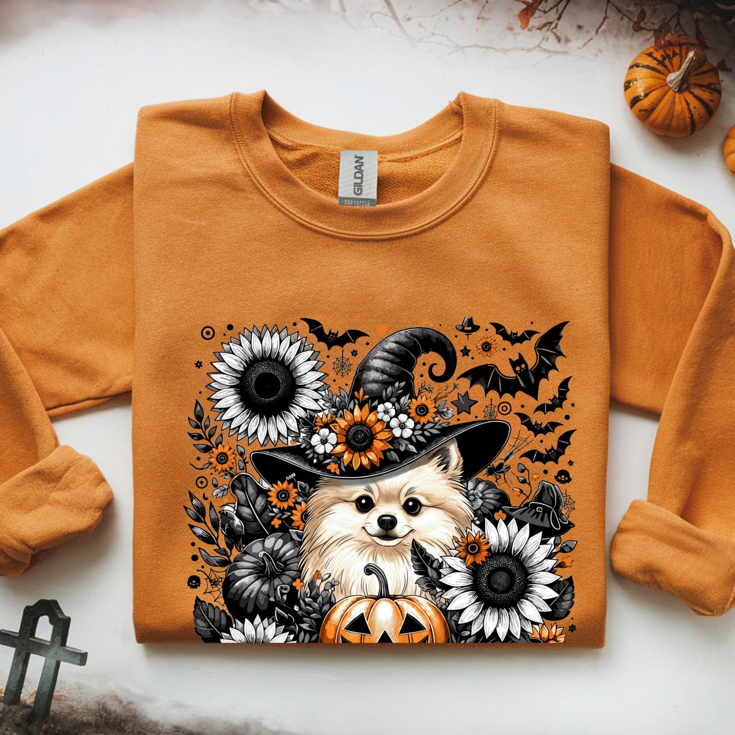 Cute to Spook – Halloween Pomeranian Unisex Premium Sweatshirt