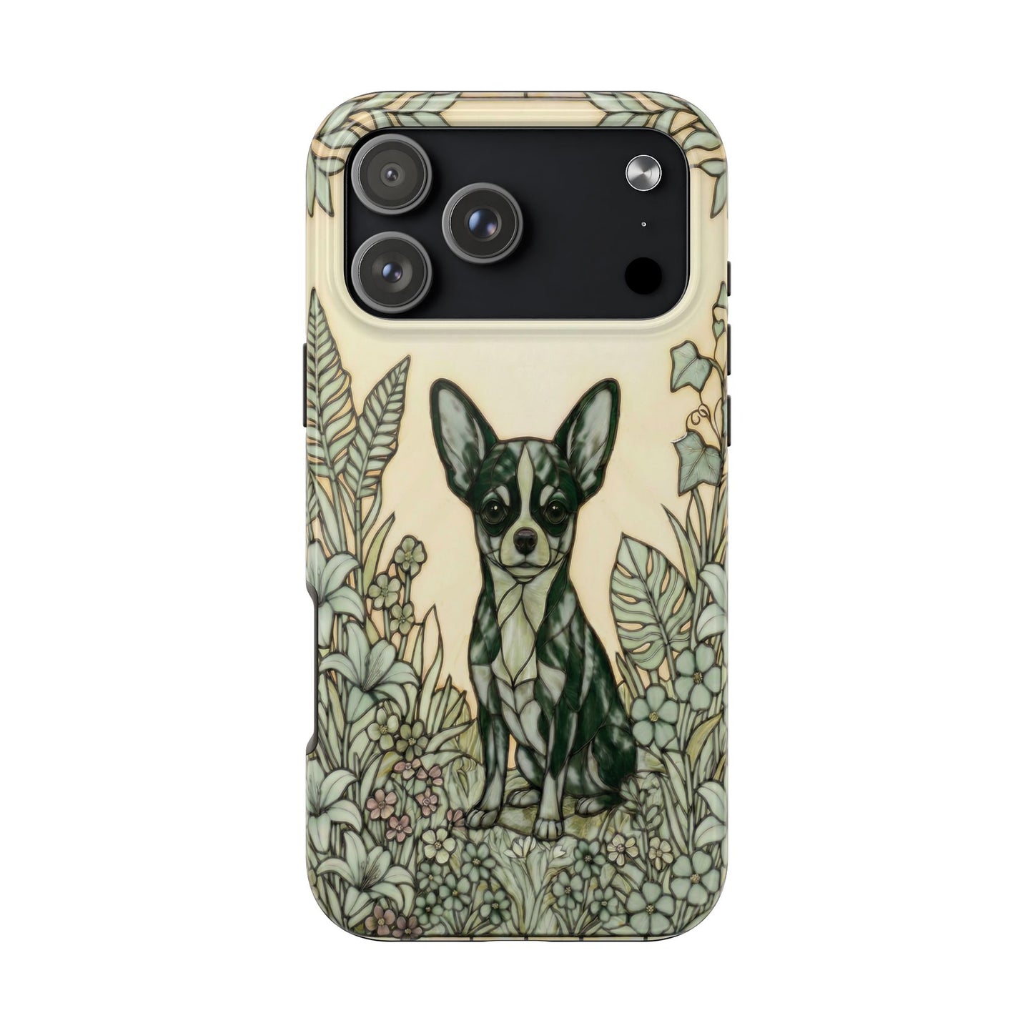 Chihuahua Stained Glass Style Tough Case — Wise & Wild Theme
