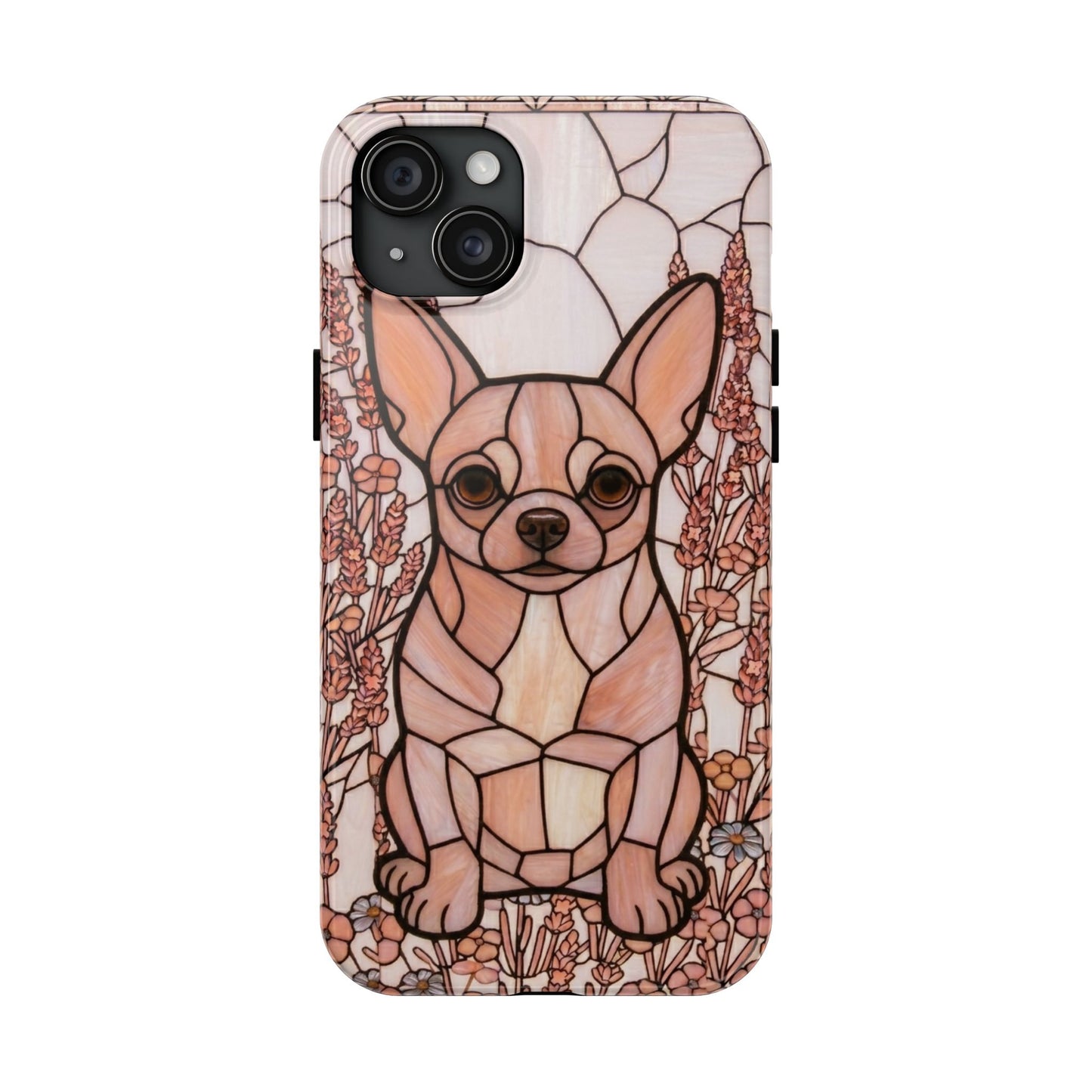Chihuahua Stained Glass Style Tough Case — Blush & Grace Theme