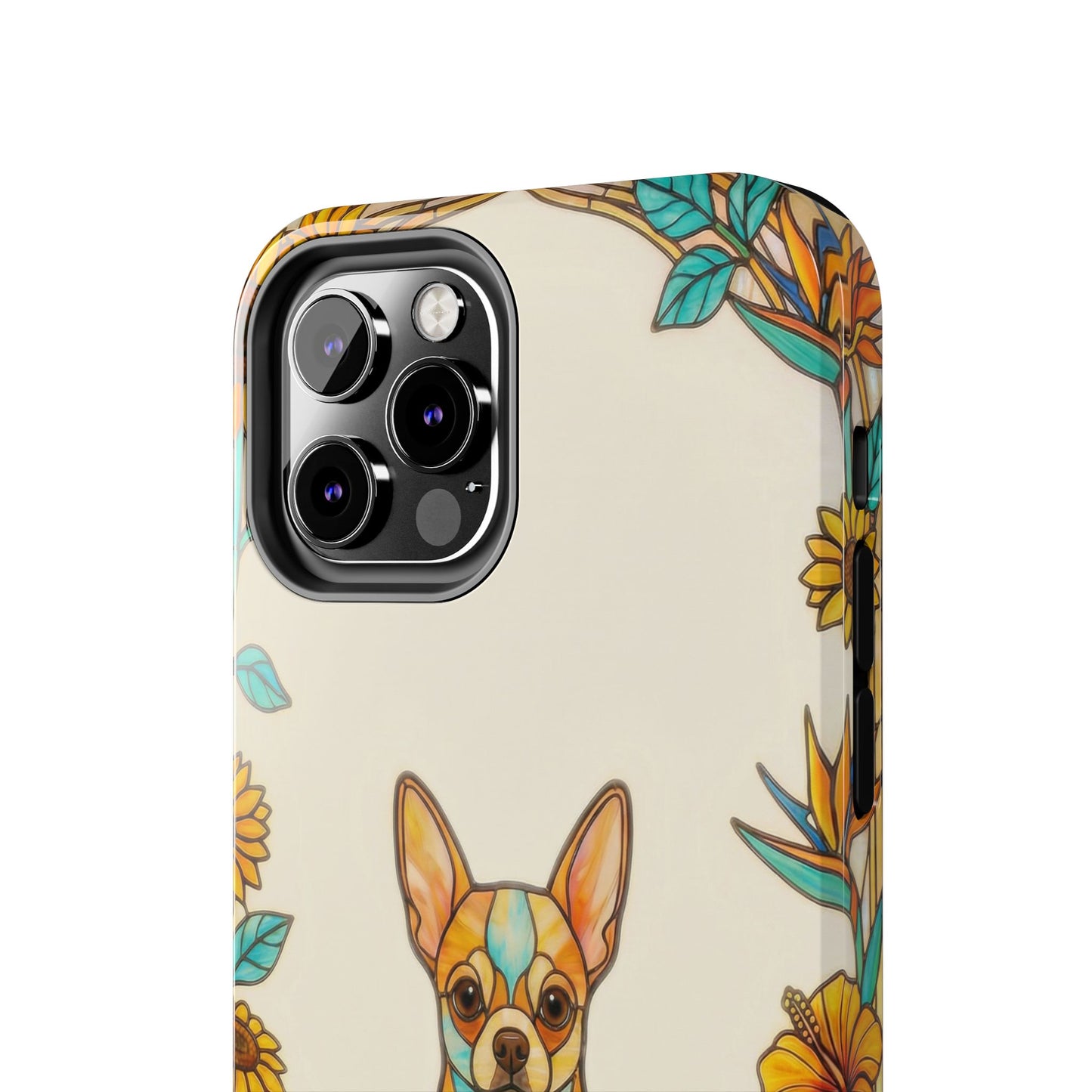 Chihuahua Stained Glass Style Tough Case — Sun & Joy Theme