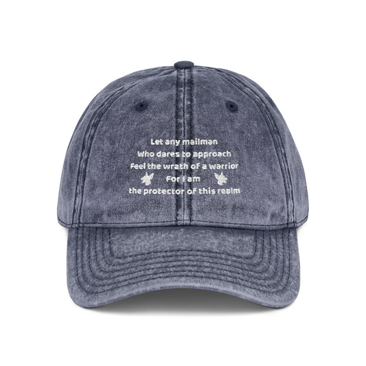 Funny Mailman Vintage Embroidered Unisex Cap