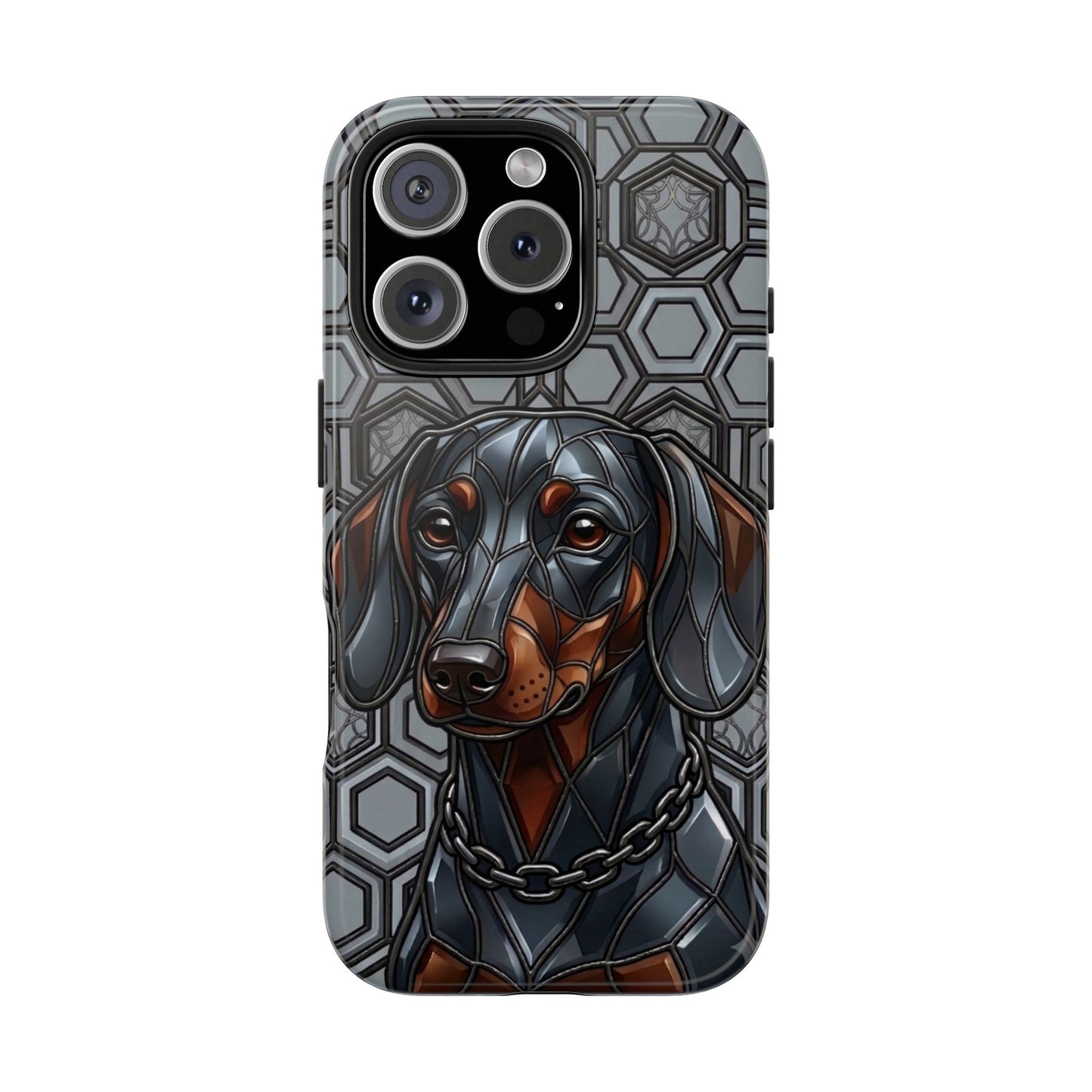 Dachshund Stained Glass Style Tough Case