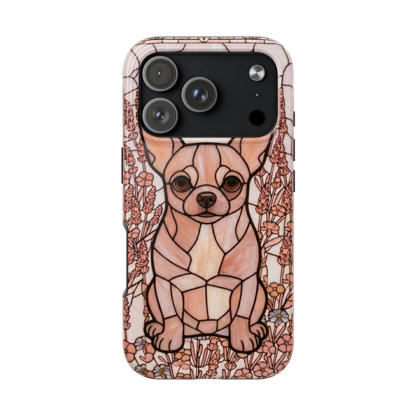 Chihuahua Stained Glass Style Tough Case — Blush & Grace Theme