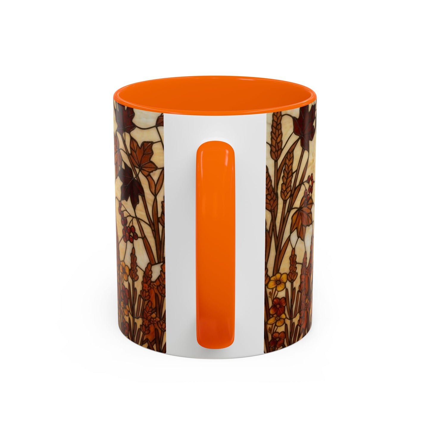 Stained Glass French Bulldog Coffee Mug — Autmn Warmth Theme