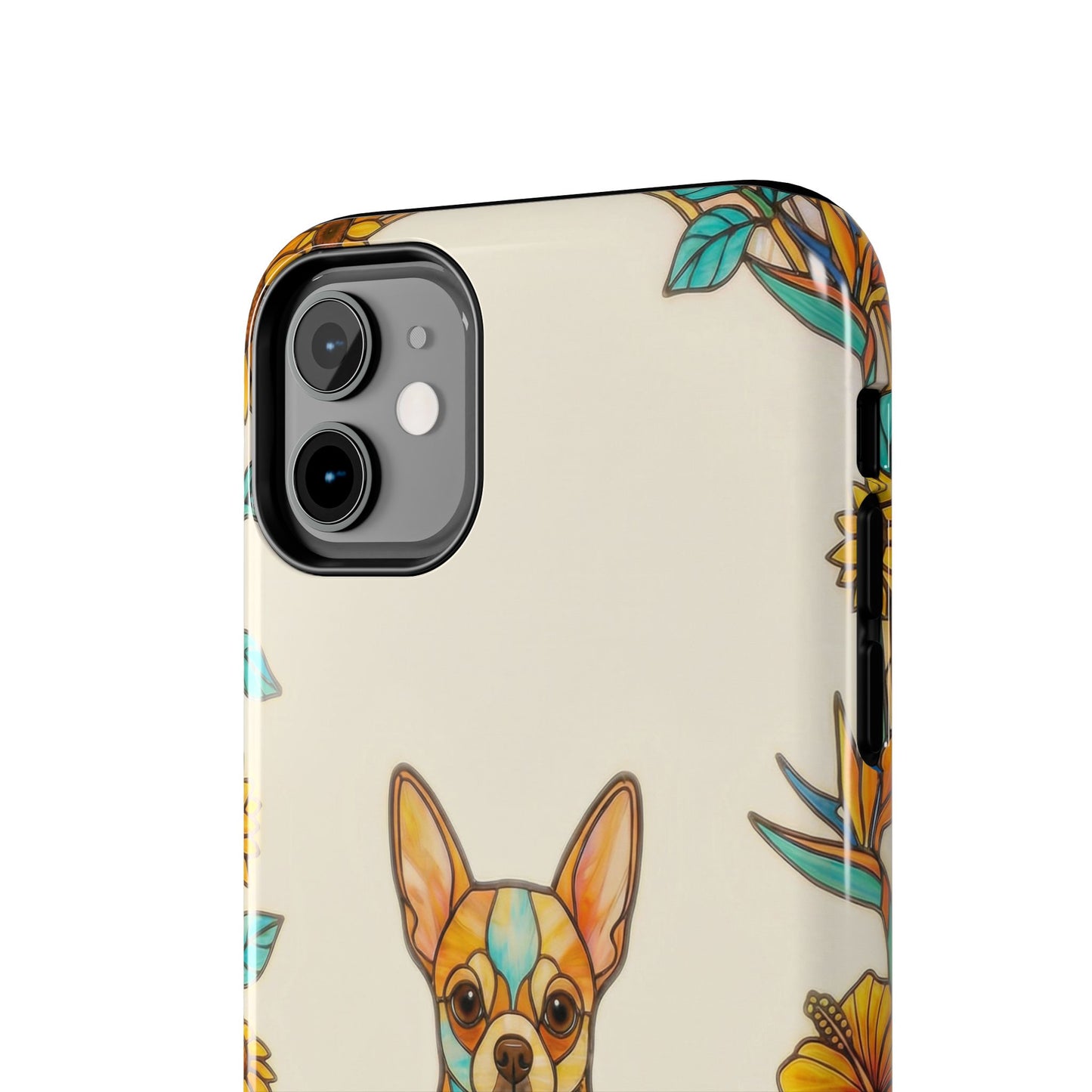Chihuahua Stained Glass Style Tough Case — Sun & Joy Theme
