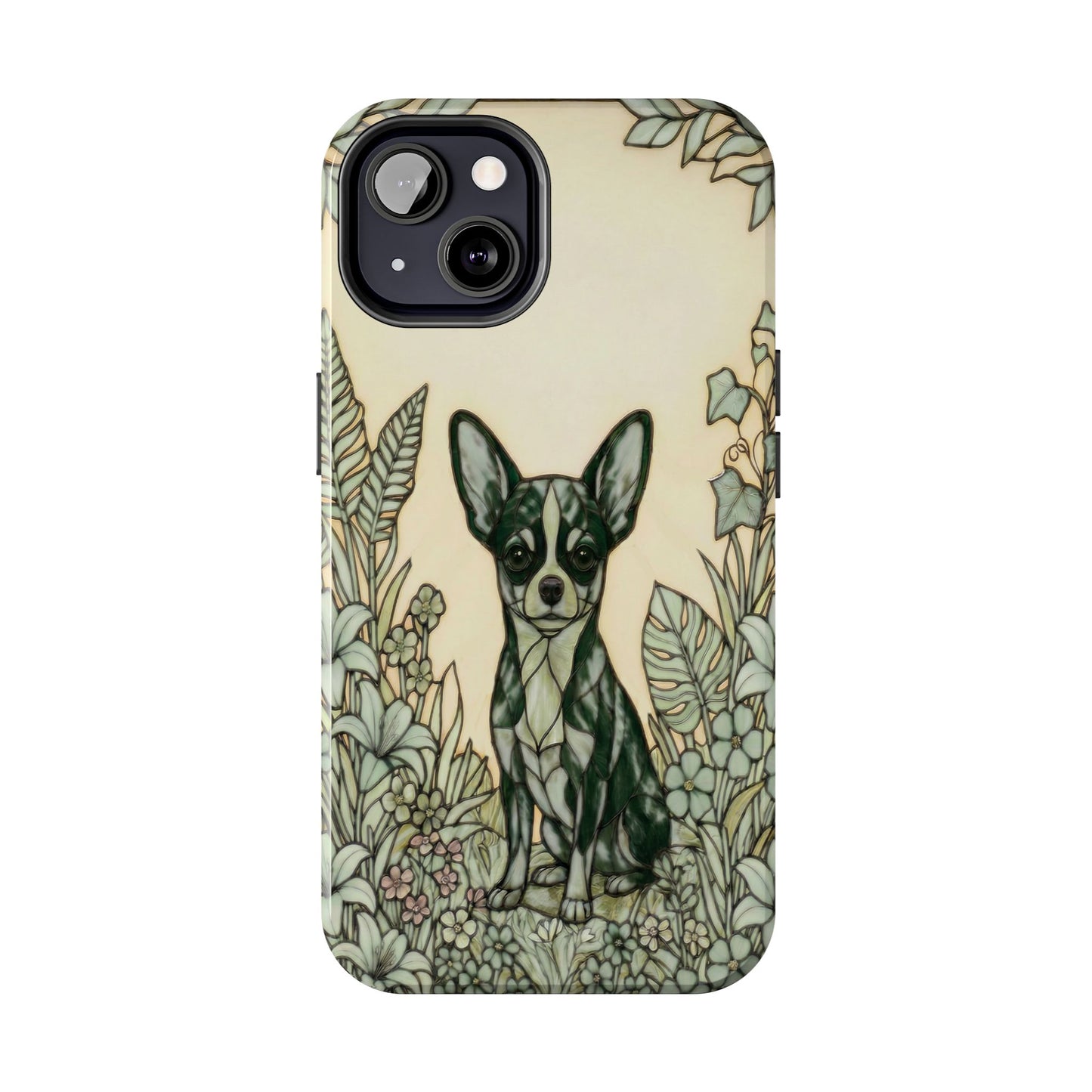 Chihuahua Stained Glass Style Tough Case — Wise & Wild Theme